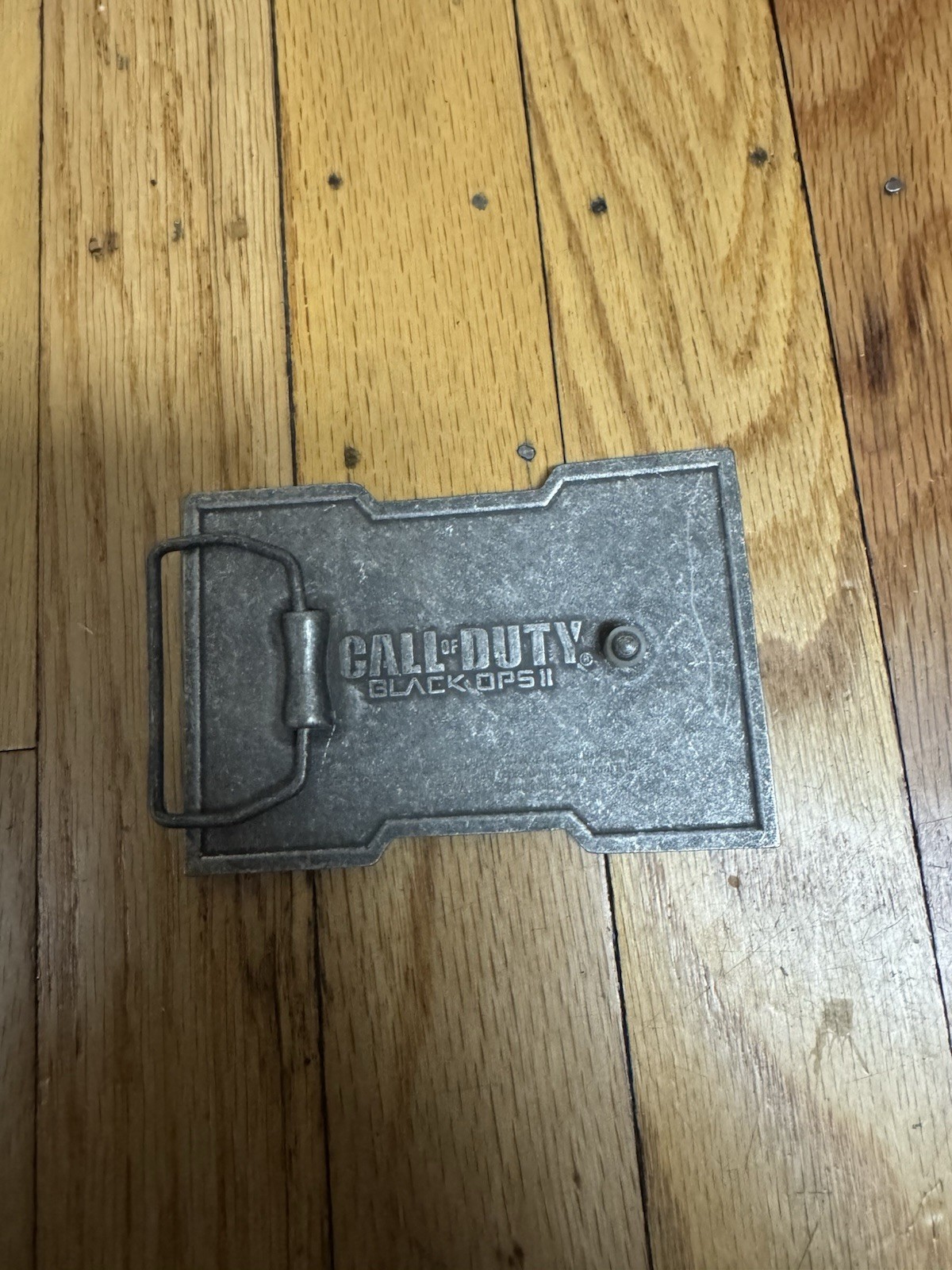 Vtg 2012 Activision Video Game Call of Duty Black Ops II Metal Belt Buckle Promo