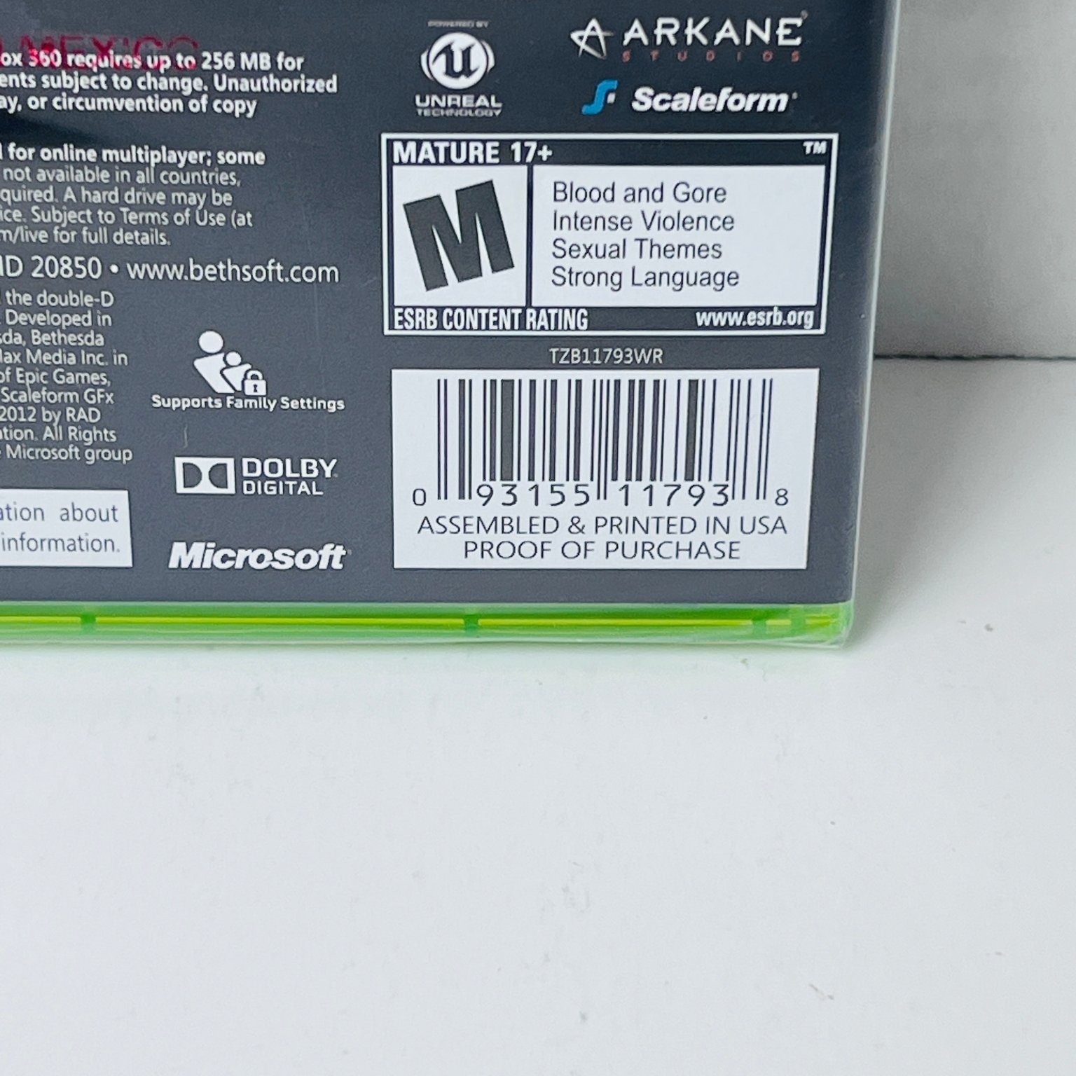 Dishonored Xbox 360 Video Game Stealth Action Adventure New Sealed