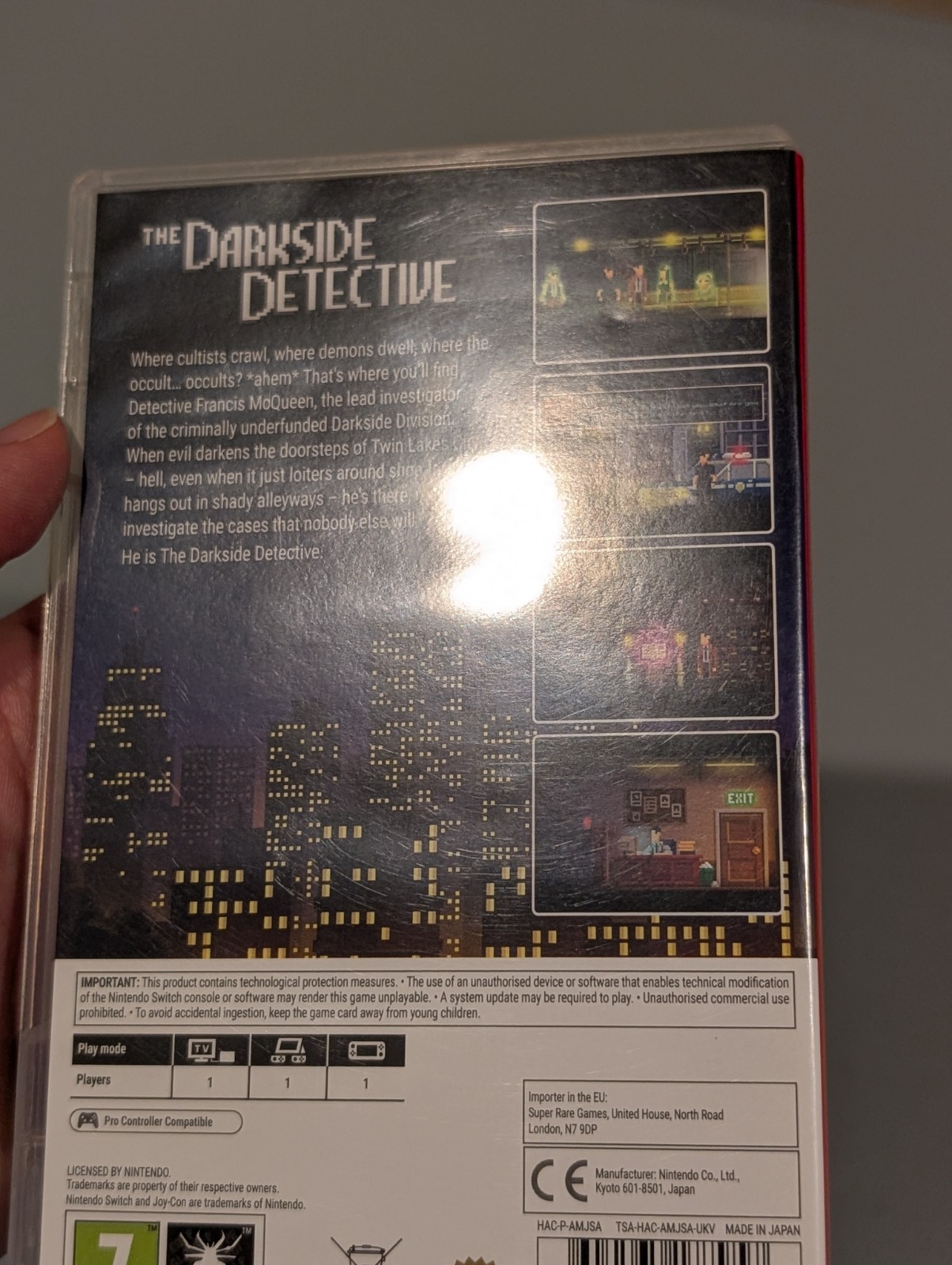 The Darkside Detective Nintendo Switch Super Rare Games SRG #21 – Tested