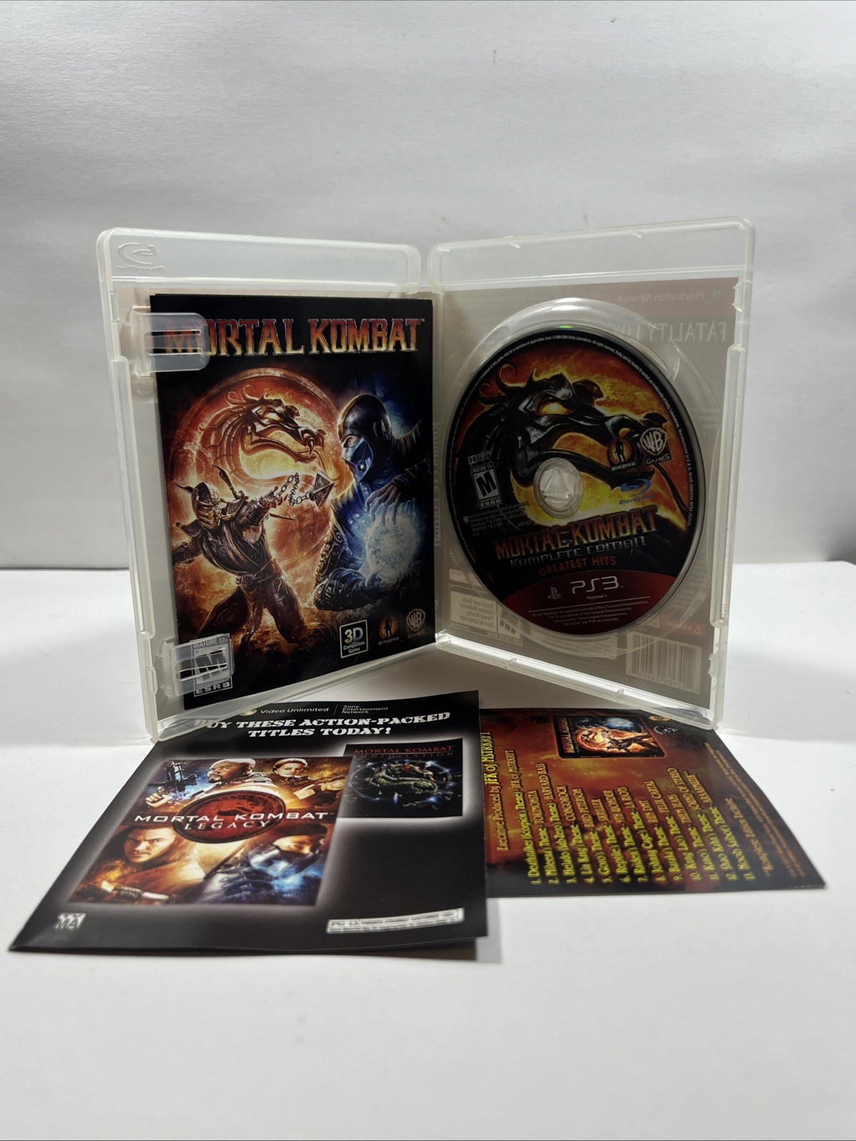 Mortal Kombat Komplete Edition (Sony PlayStation 3, 2012) With Manual/ Reg Key