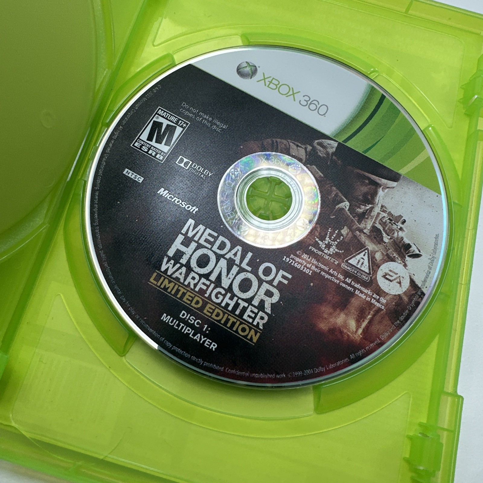 Medal of Honor: Warfighter Limited Edition 2 Disc (Microsoft Xbox 360, 2012)