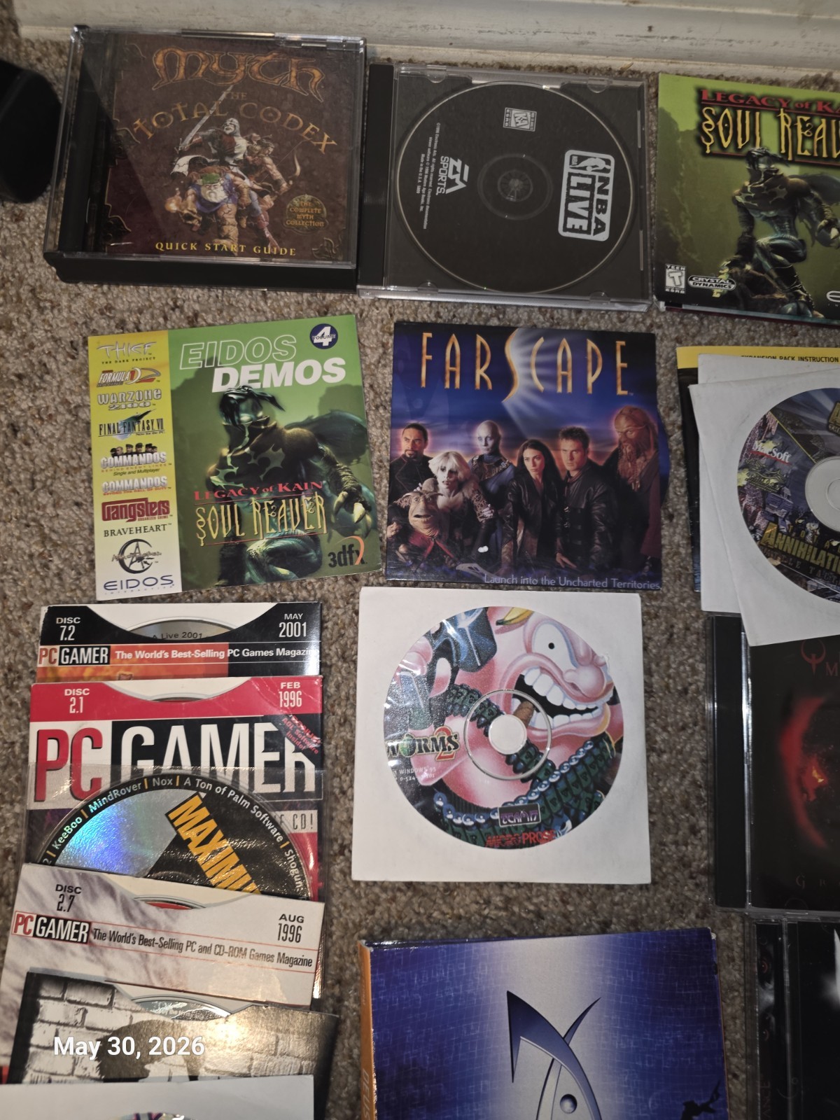 Lot Of 40 Vintage 1990s-EARLY 2000’S PC CD ROM Computer Video Games