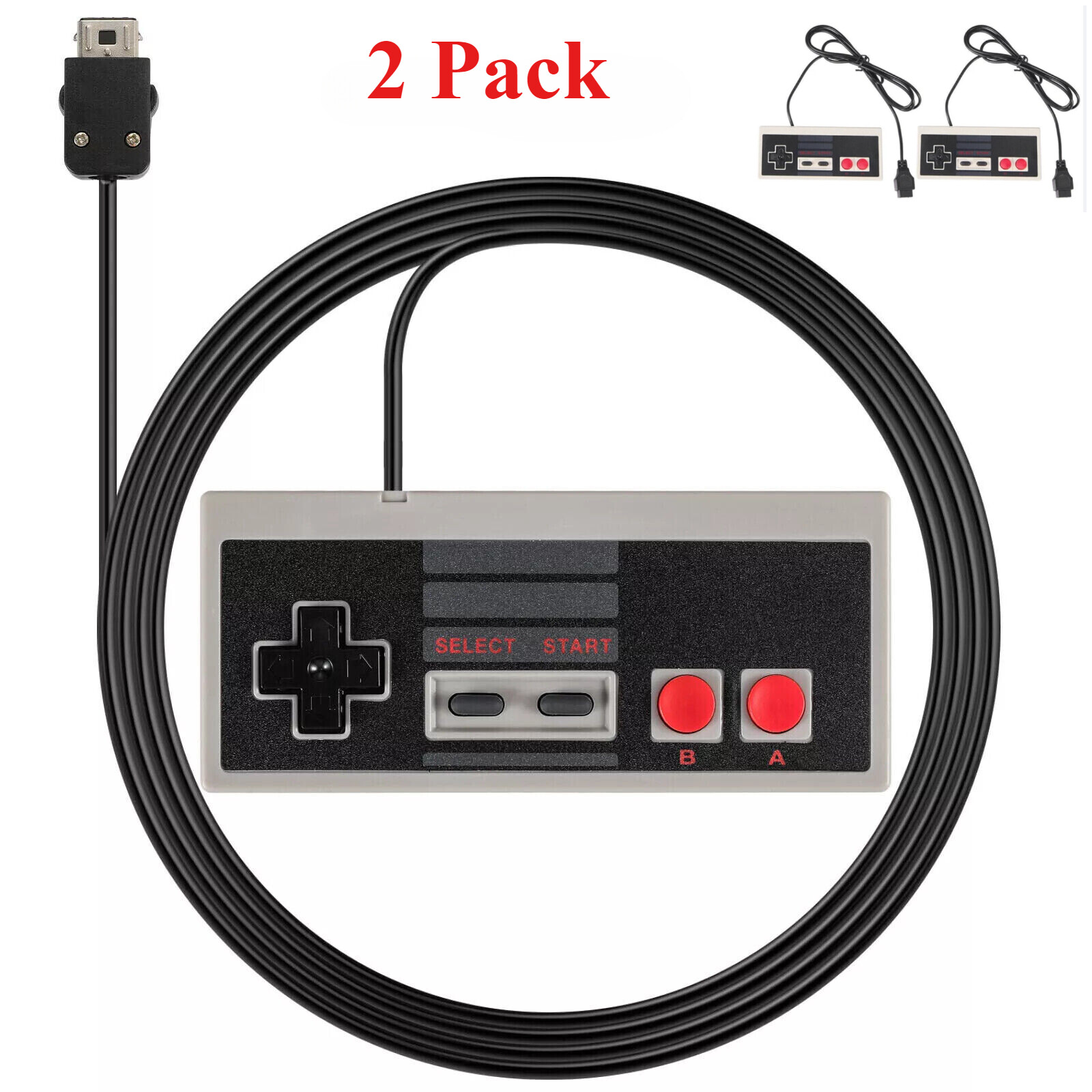 For Nintendo NES Mini Classic Edition Console Video Game Wired Controller Remote