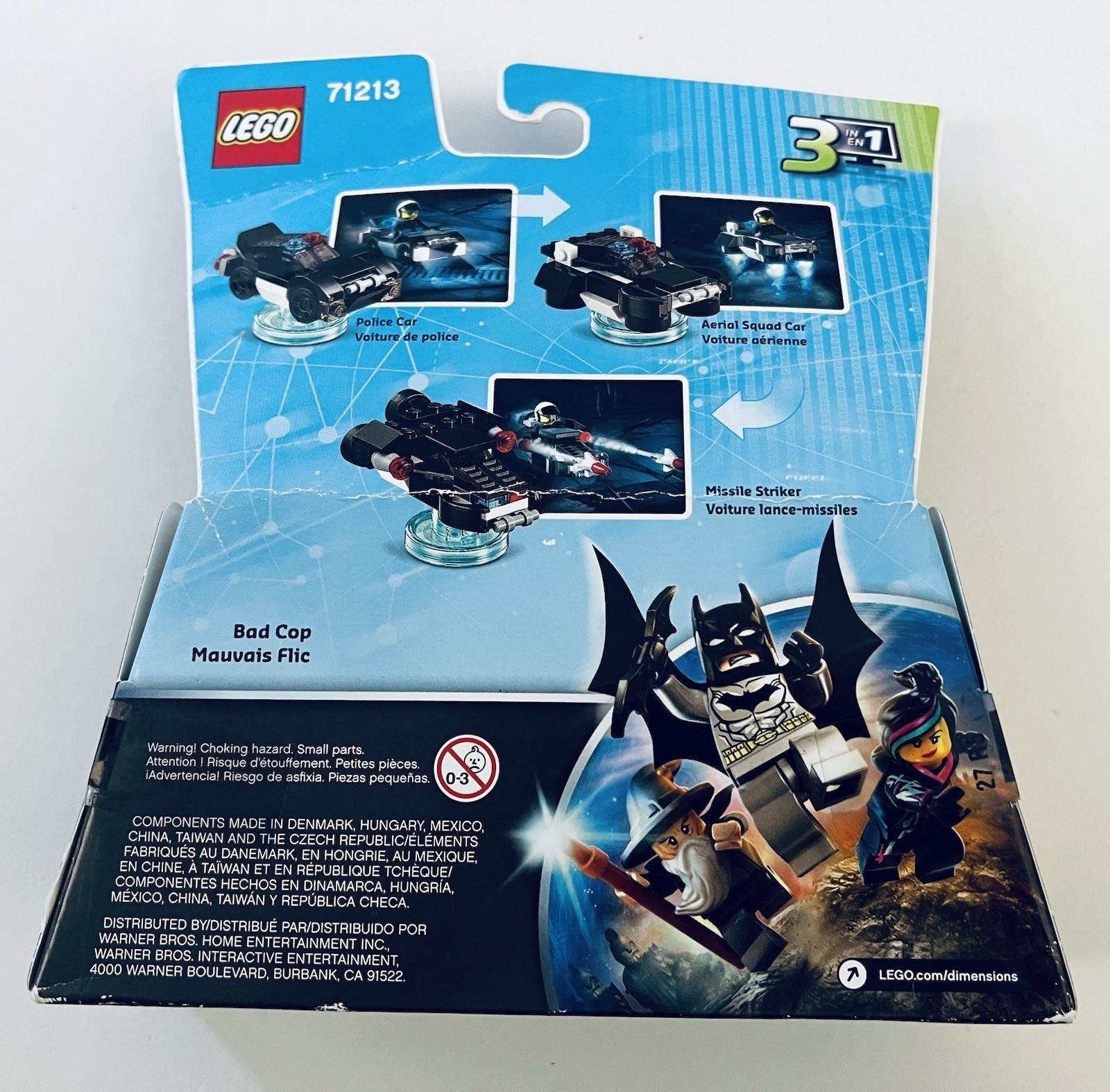 LEGO Dimensions 71213 Bad Cop Fun Pack Complete w/ Box Police Car 62 pcs NIB