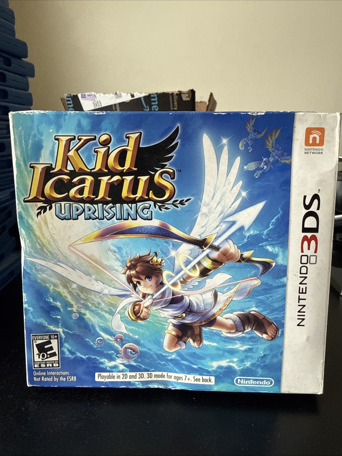 Nintendo 3DS Kid Icarus Uprising Case, AR Cards, Insert, 3DS Stand and Box