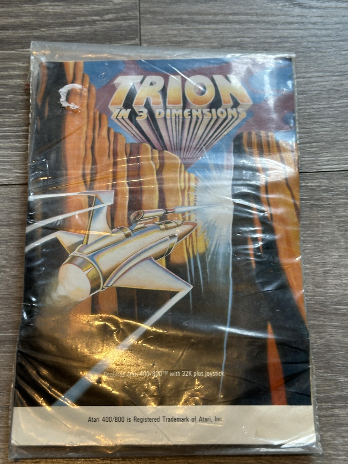 1983 Trion In 3 Dimensions Atari 400 800 Cassette Game London Software