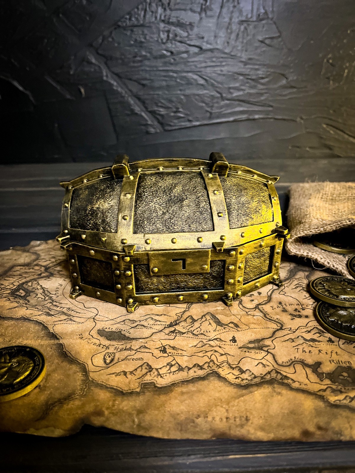 Skyrim Stone of Barenziah, Collector’s Chest & Stone, Elder Scrolls Gift