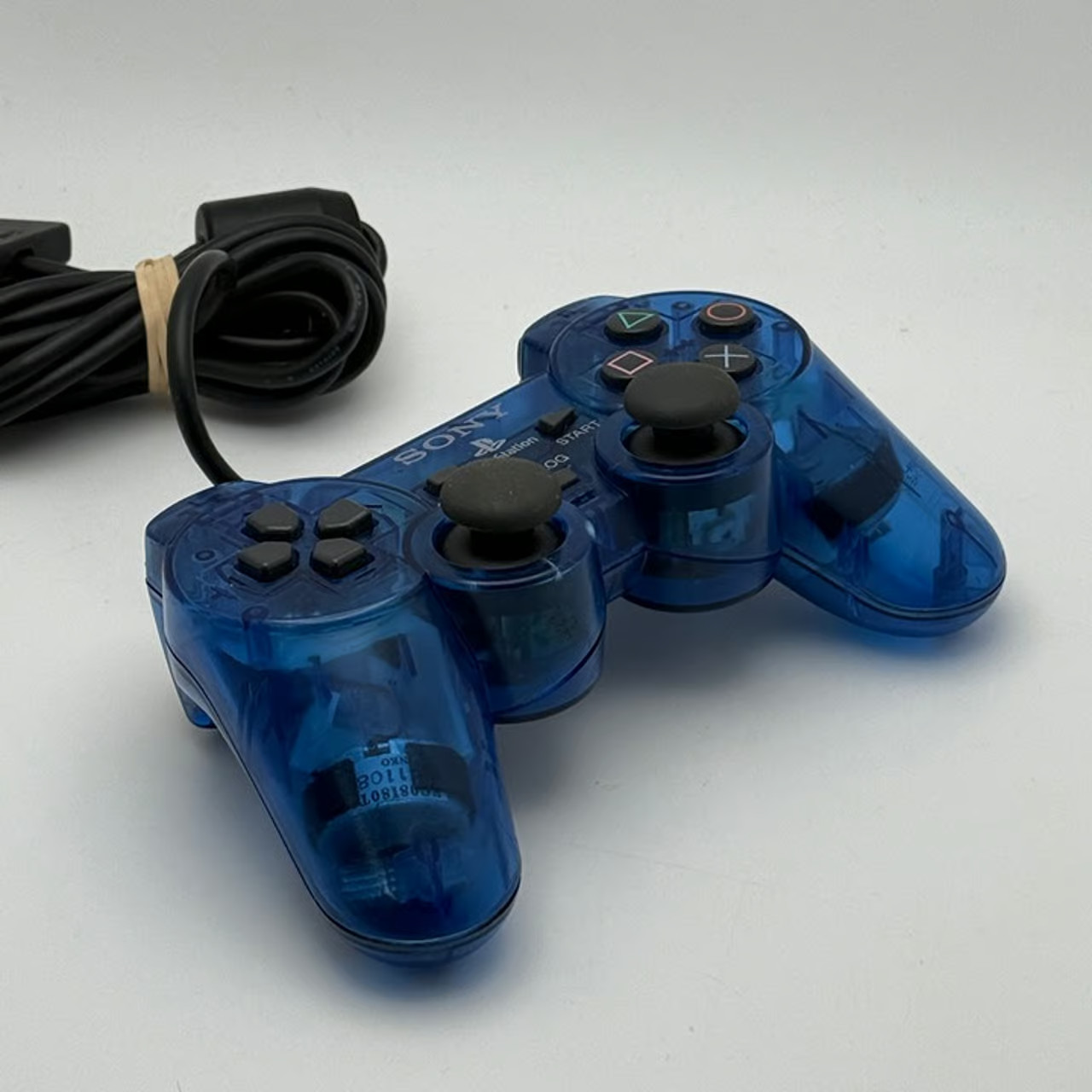 Clear Ocean Blue Playstation 2 DS 2 Controller [TESTED/WORKS] Crack on grip