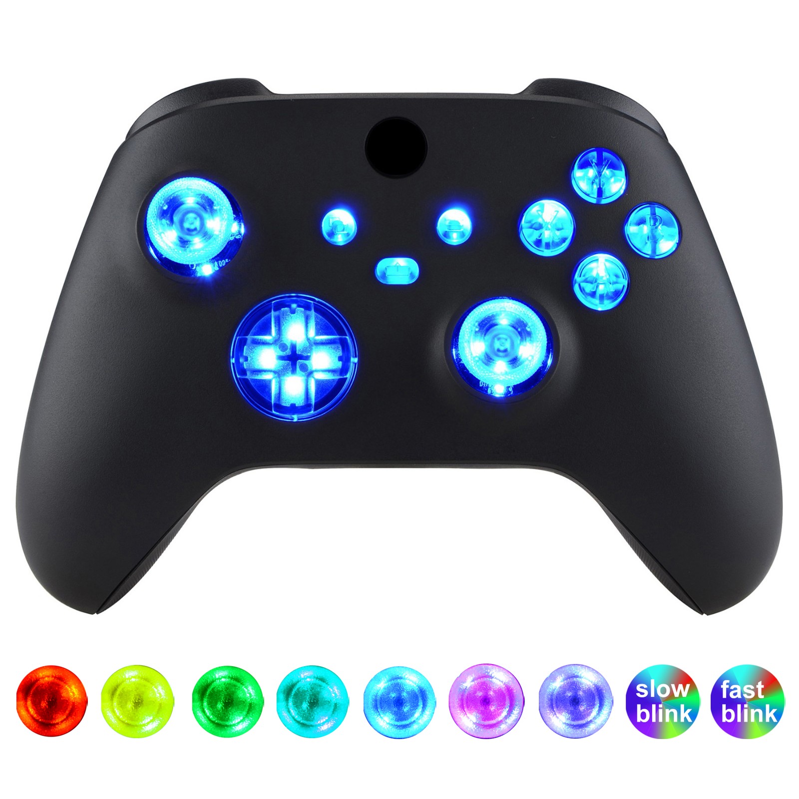 Multi-Colors D-pad Thumbsticks ABXY Buttons LED for Xbox Series X/S Controller
