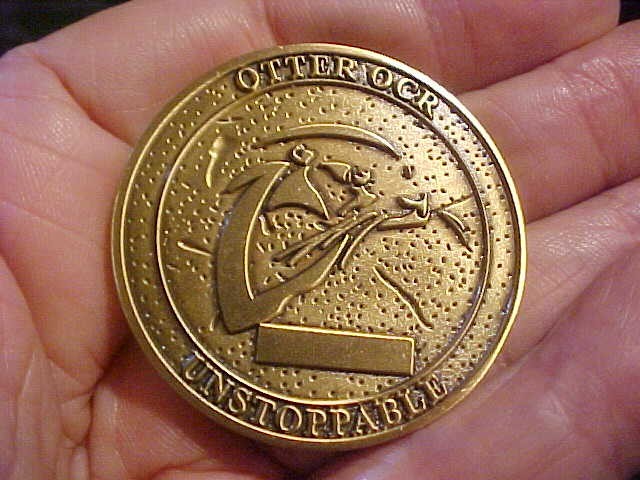 OTTER OCR UNSTOPPABLE I AM THE STORM CHALLENGE COIN UNUSED