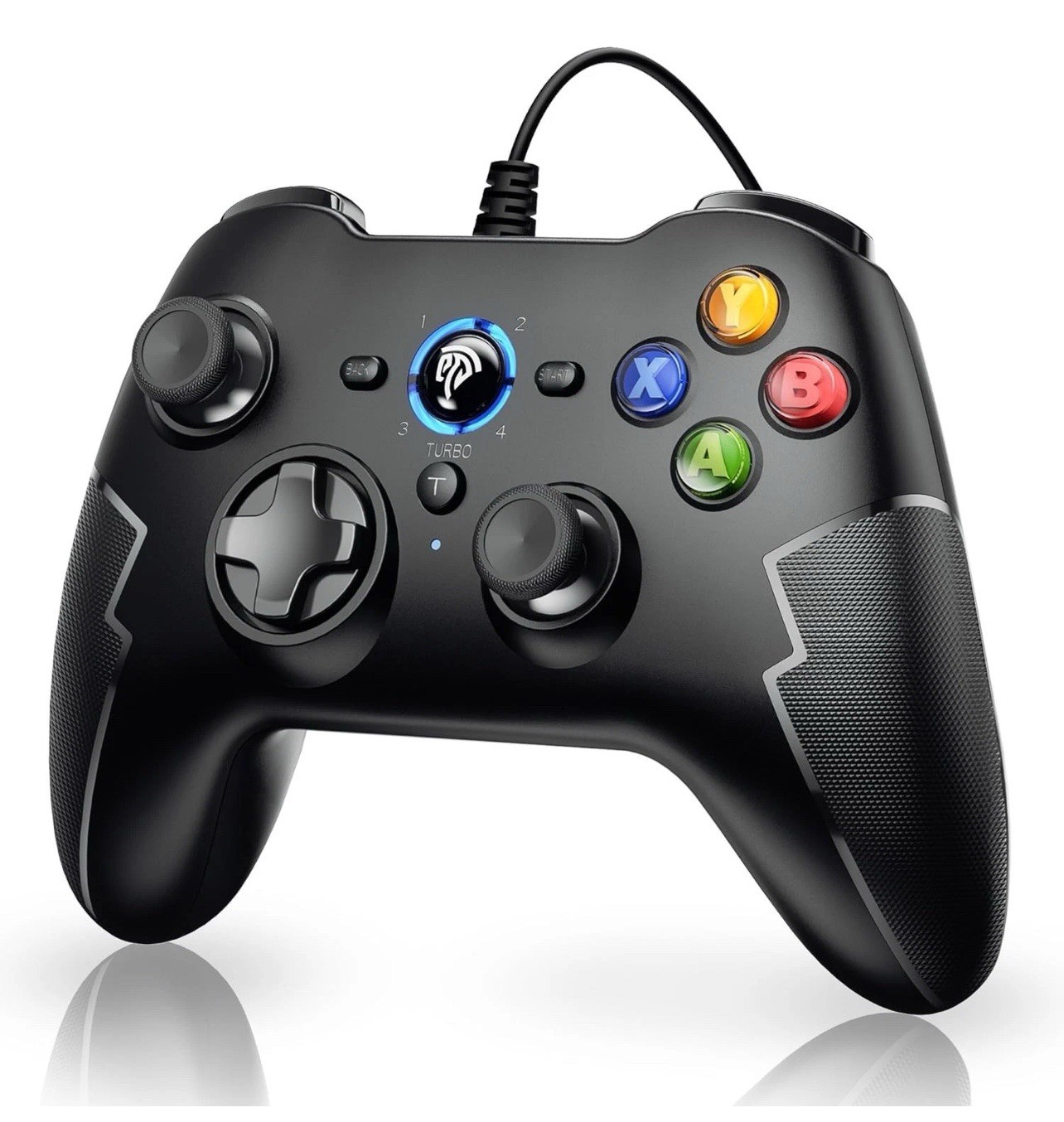 EasySMX Wired Gaming Controller,PC Game Controller Joystick with black
