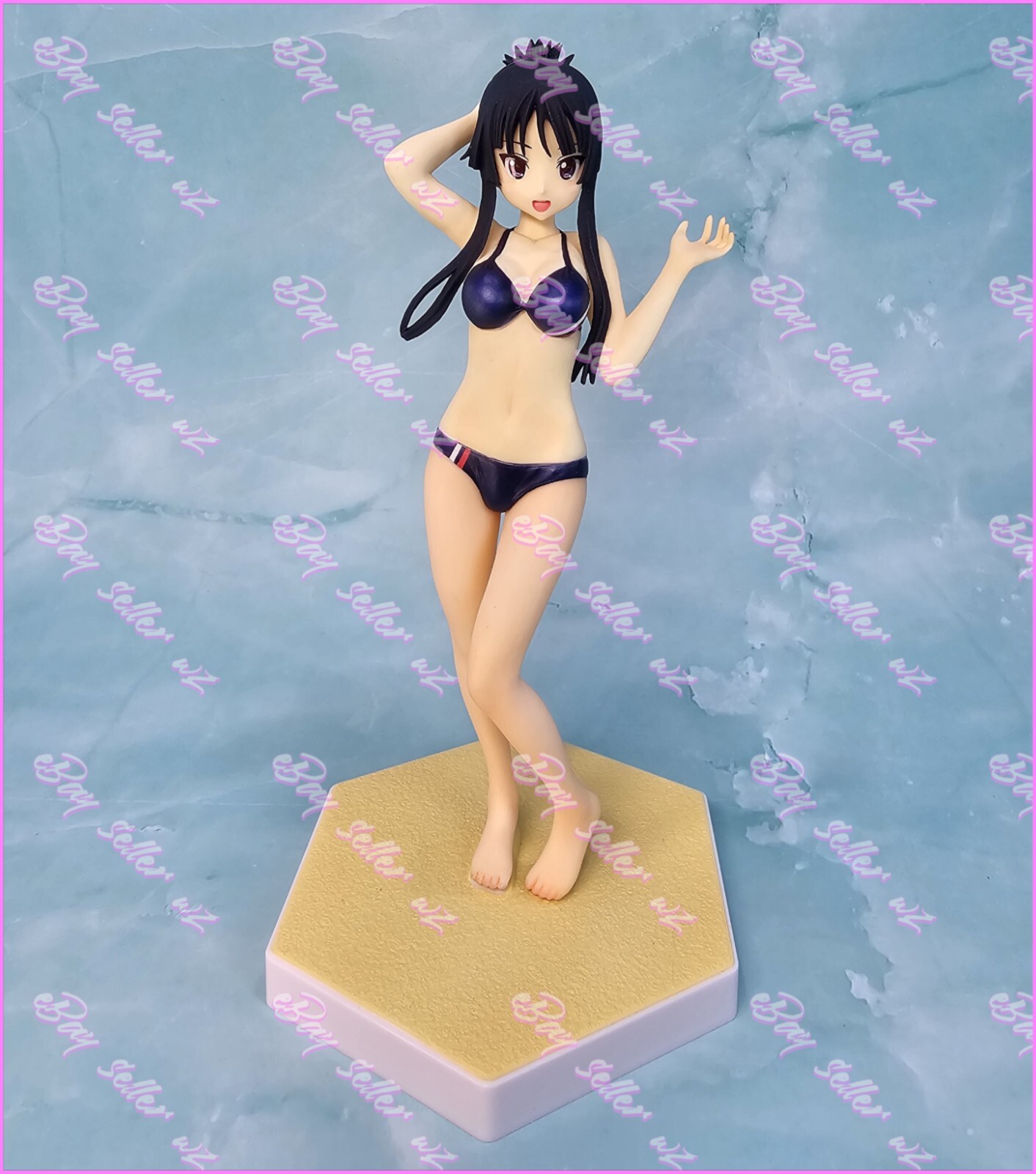 Mio Akiyama Beach Queens 1/10 Scale PVC Figure Bikini Swimsuit Wave Band K-On