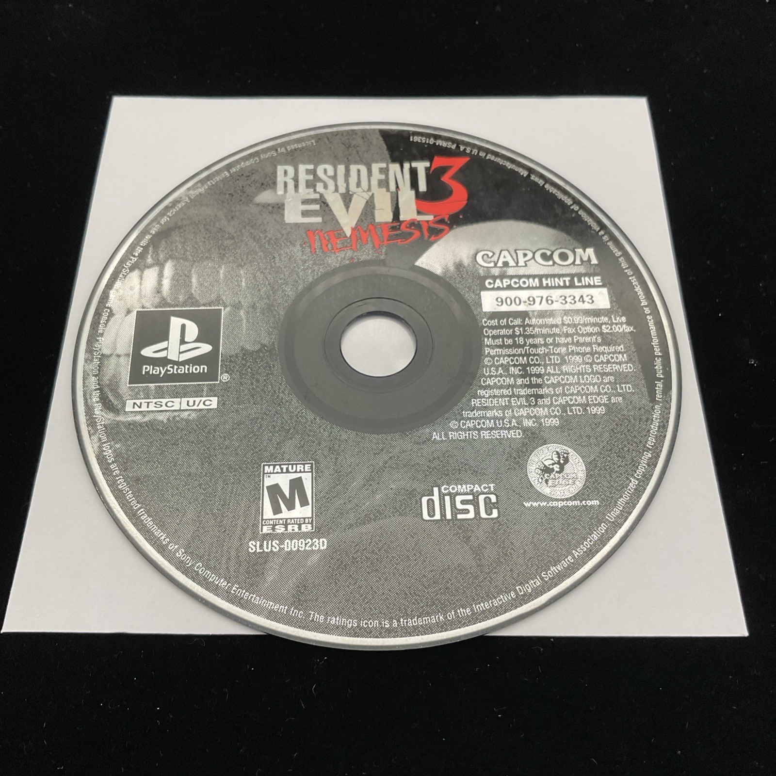 Resident Evil 3: Nemesis (PS1) Disc Only Tested & Working Clean 1 YR Warranty