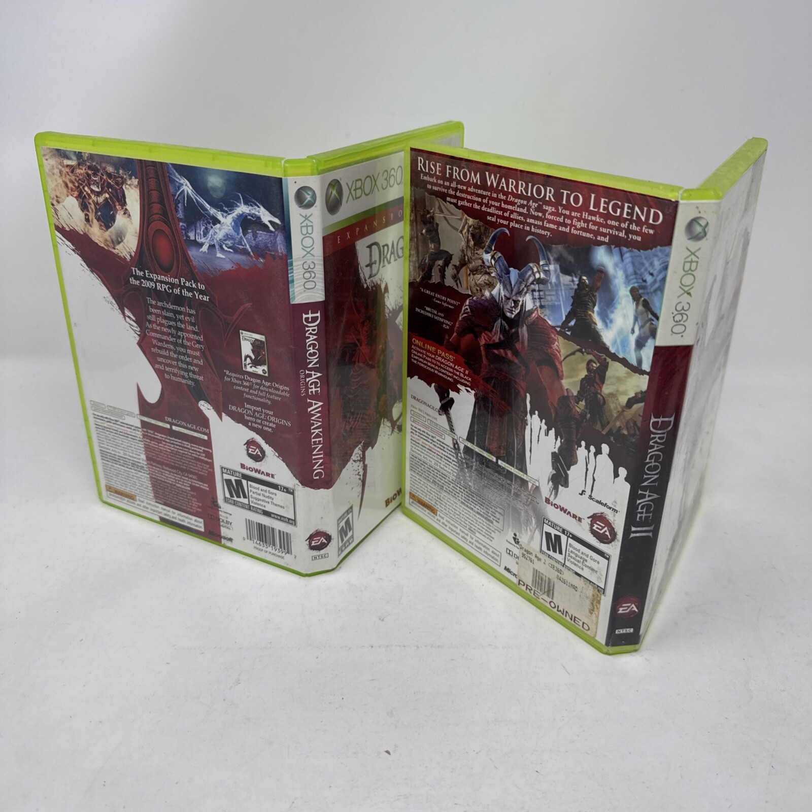 Dragon Age Lot – 2 II and Origins (Xbox 360) Tested