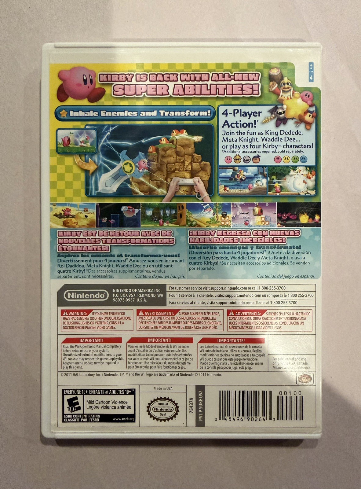 Kirby’s Return to Dream Land; Boxed (Nintendo Wii, 2011)