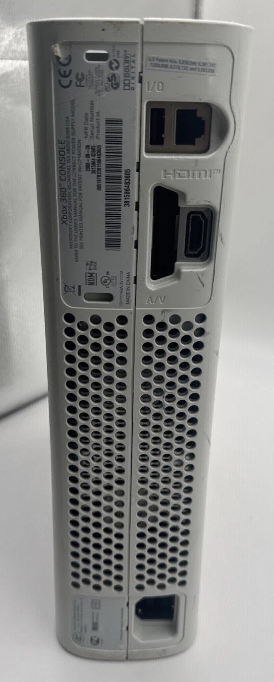 Microsoft Xbox 360 White Console Only Untested No Power Cord AS-IS