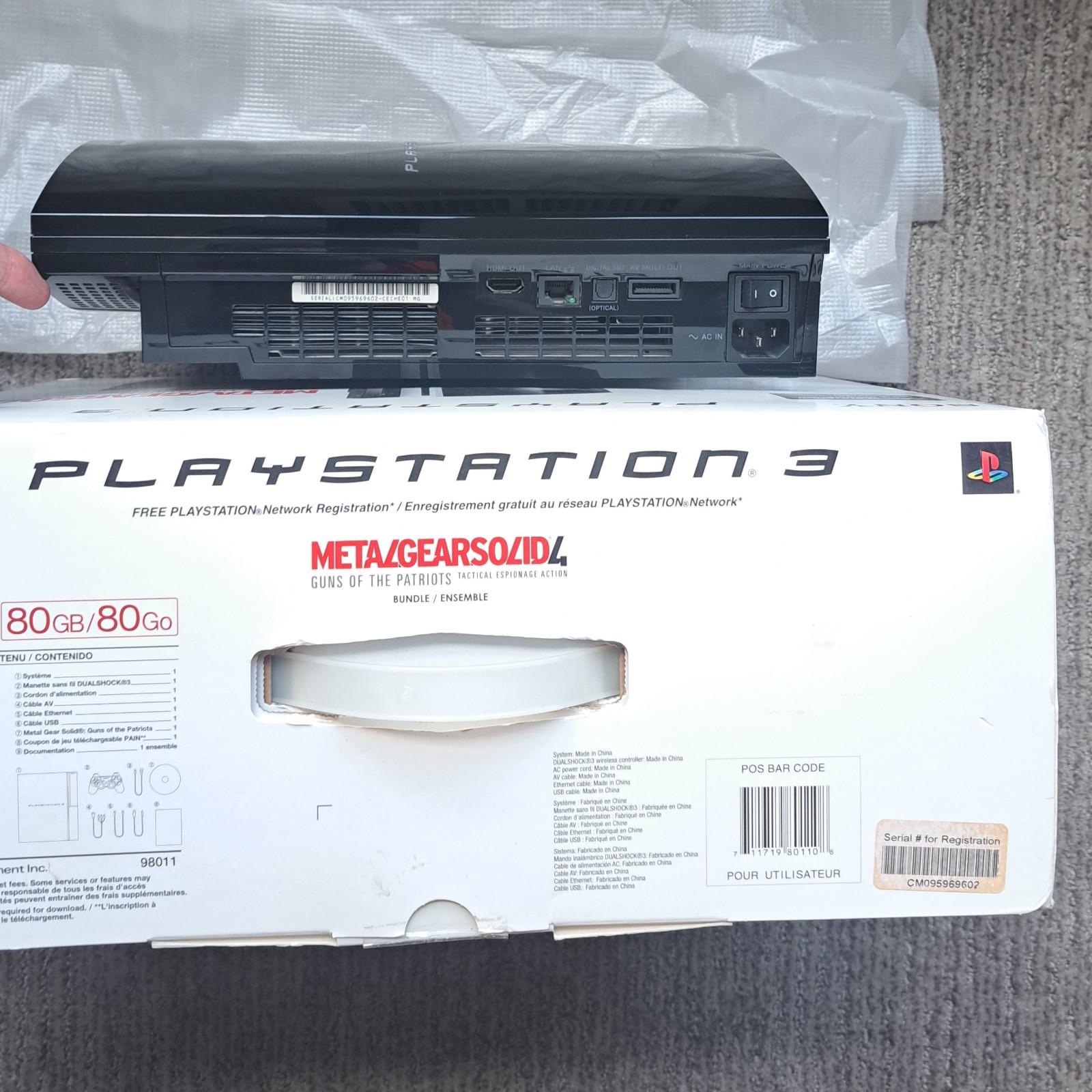 ✅ Sony PlayStation 3 80GB Console PS3 Bundle CECHE01 Backwards Compatible w/ Box