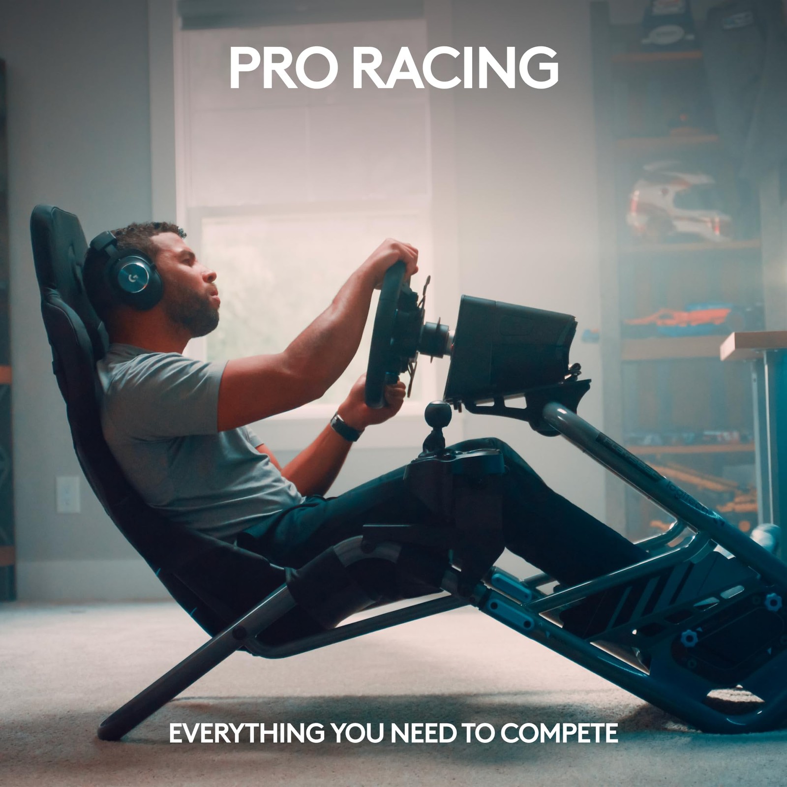 Logitech – PRO Racing Simulator Pedals with 100kg Load Cell Brake for PC – Black