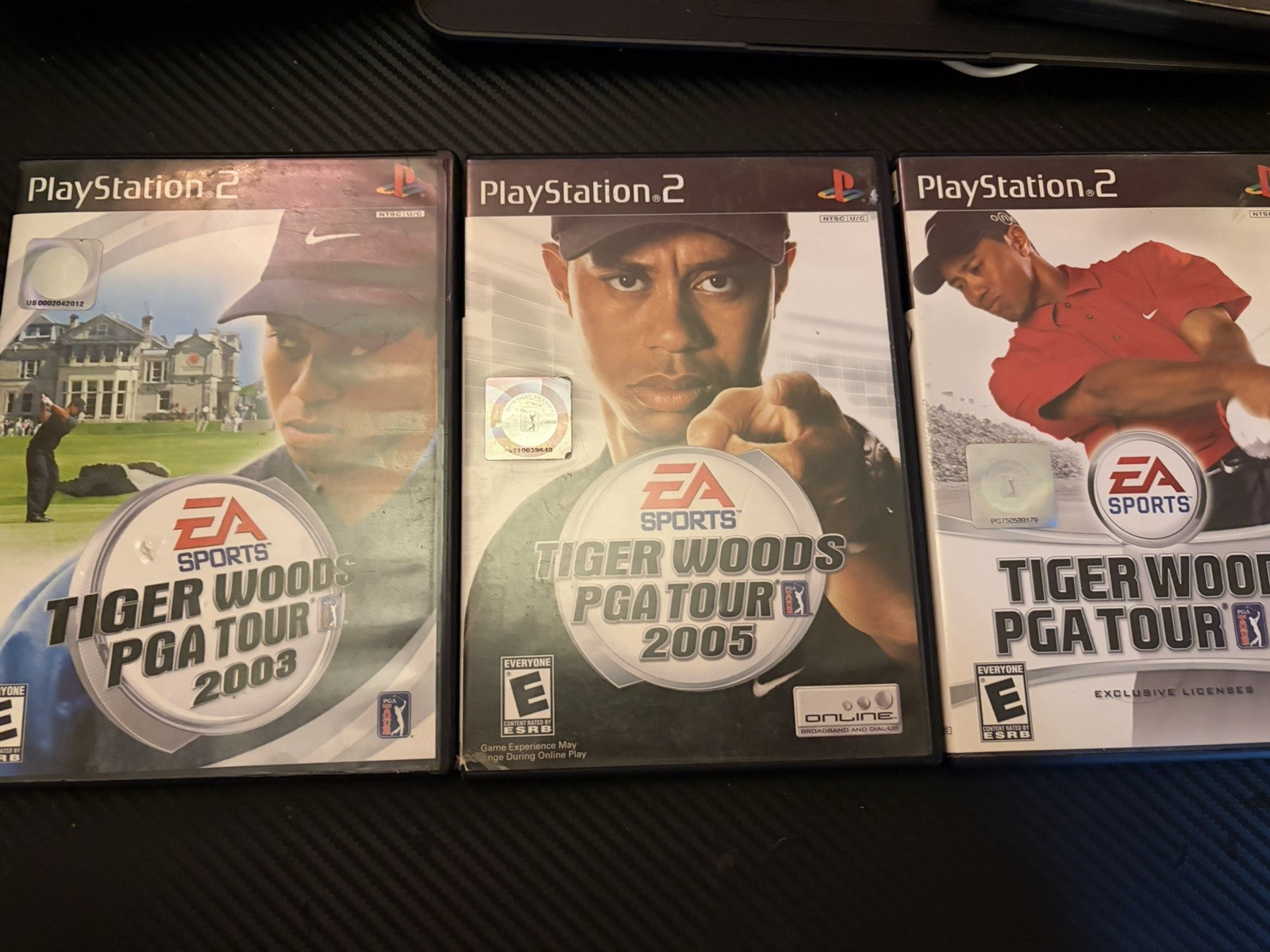 EA Sports Tiger Woods PGA Tour PS2 Game Lot of 3 (2003, 2005, 06) NTSC-U/C