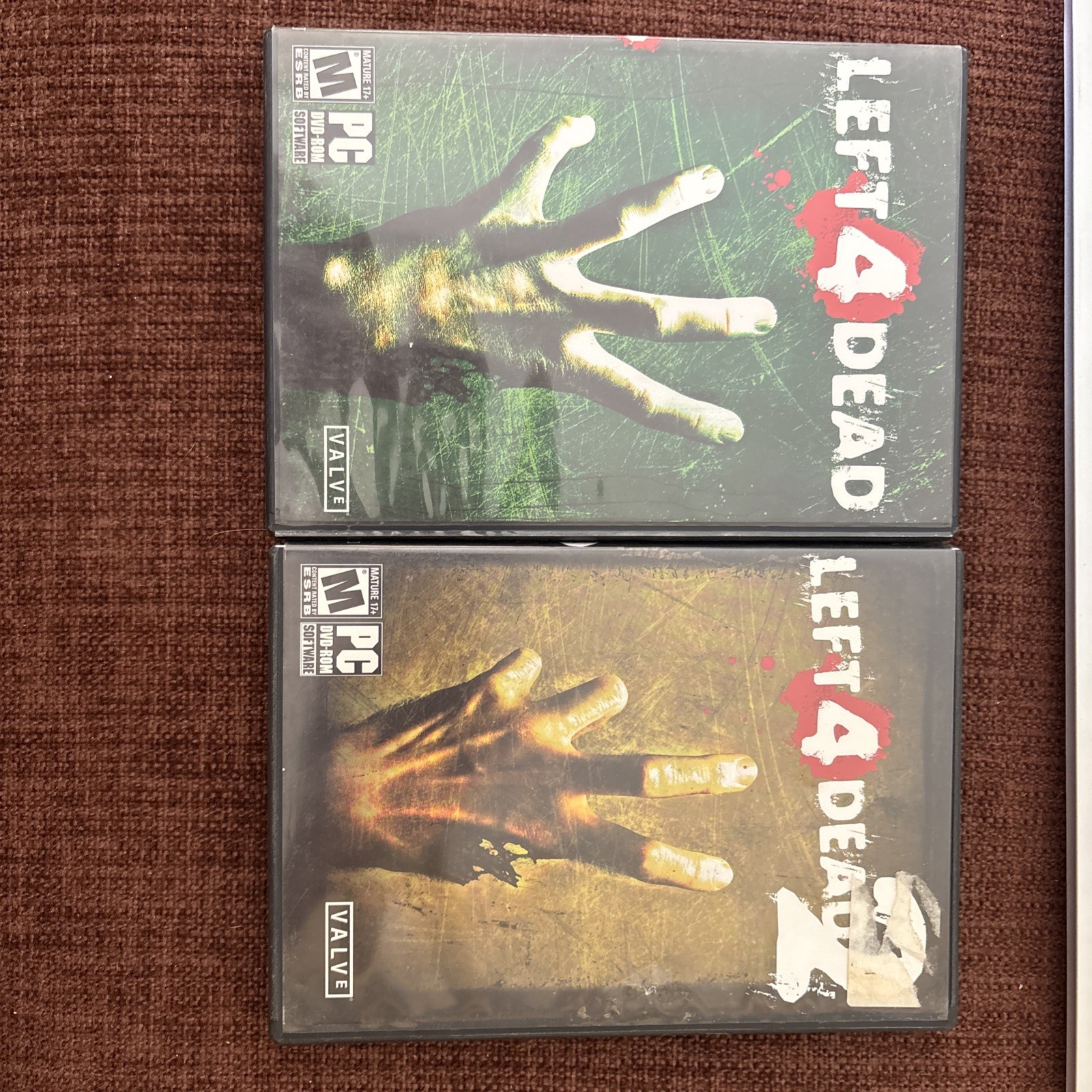 Lot Of 2 Left 4 Dead & Left 4 Dead 2 PC DVD – ROM Games Complete Untested