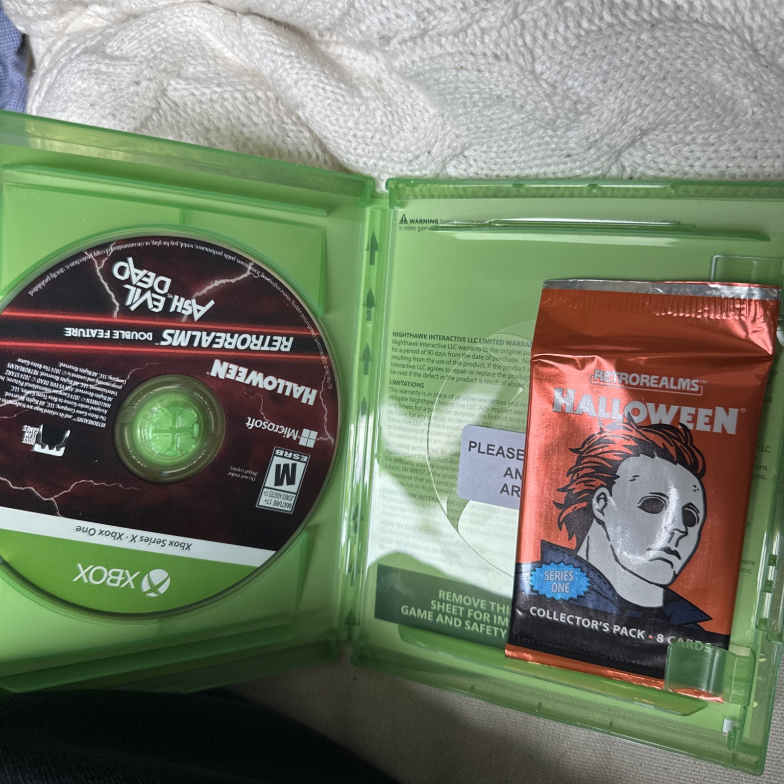 Halloween/Ash vs Evil Dead RetroRealms Double Feature Xbox One Series X W/Cards!
