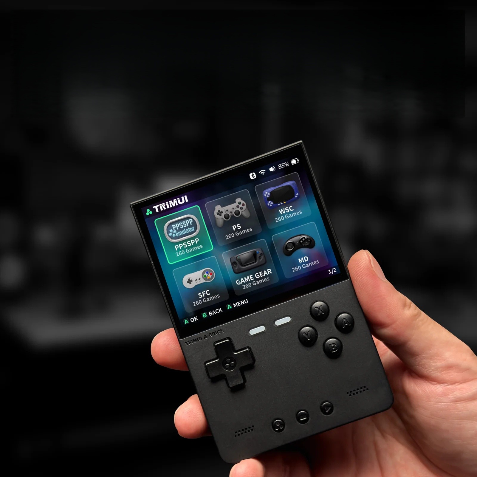 AMPOWN Trimui Brick Portable Handheld Retro Game Console 3.5″ IPS Linux System