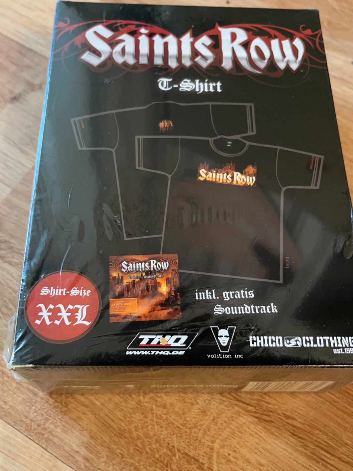 SEALED Saints Row 1 2006 Box Set Soundtrack And Shirt XXL Germany Exclusive RARE