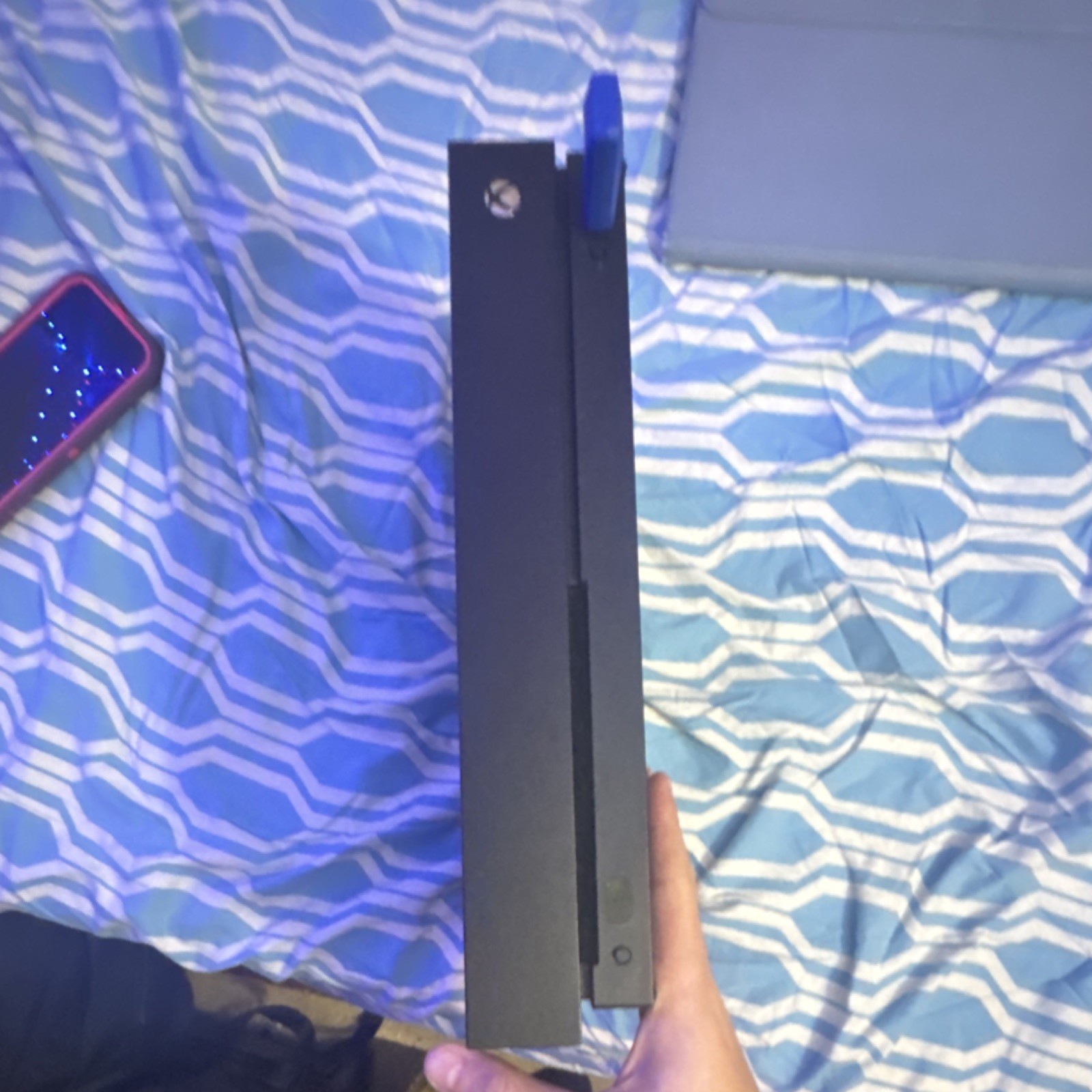 Microsoft Xbox One X Black Console Wi-Fi, Internet Browsing, Blu-Ray Compatible