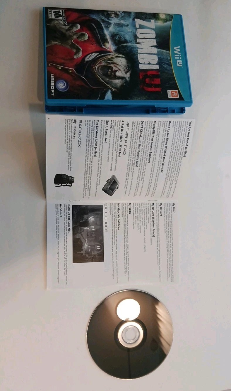 ZombiU (Nintendo Wii U, 2012) Zombi U Complete With Manual Mint Disc