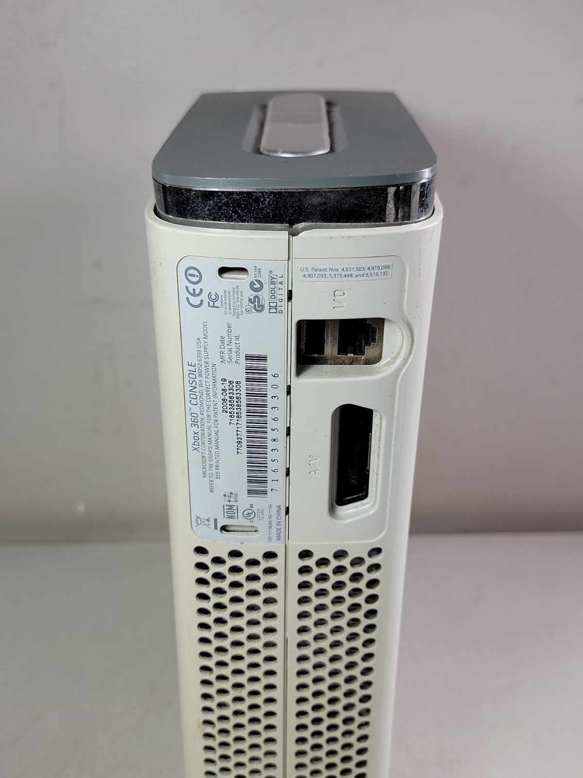 X-BOX 360 CONSOLE (UNTESTED, AS IS, PART OR REPAIR)