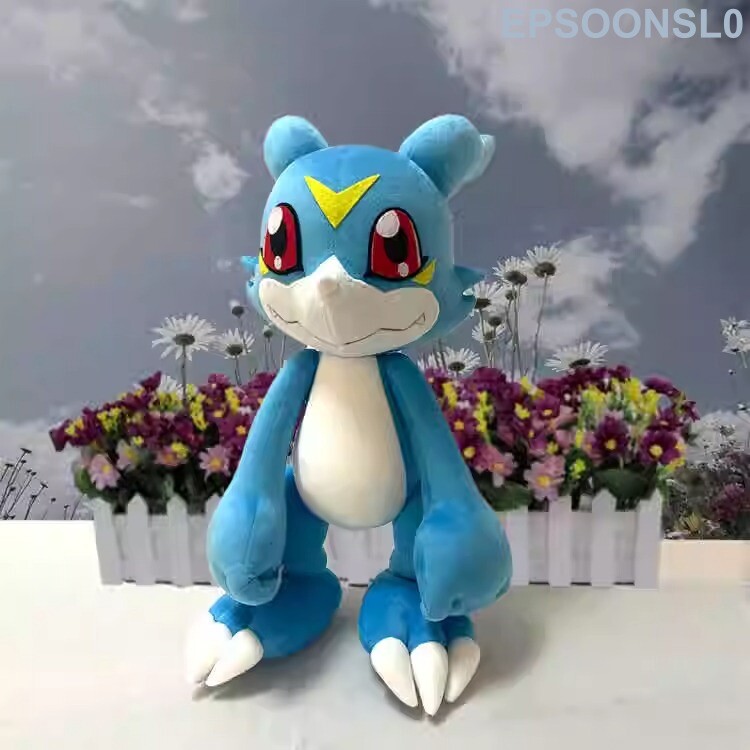 Handmade Digimon Digital Monster Cos V-mon Plush Doll Toy Pillow Decor Gift 50cm