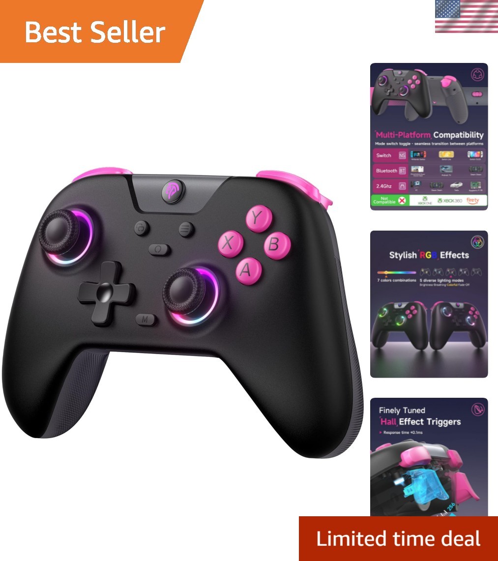 Lightweight X05 Bluetooth Gaming Controller with Precision Hall Effect Joysticks