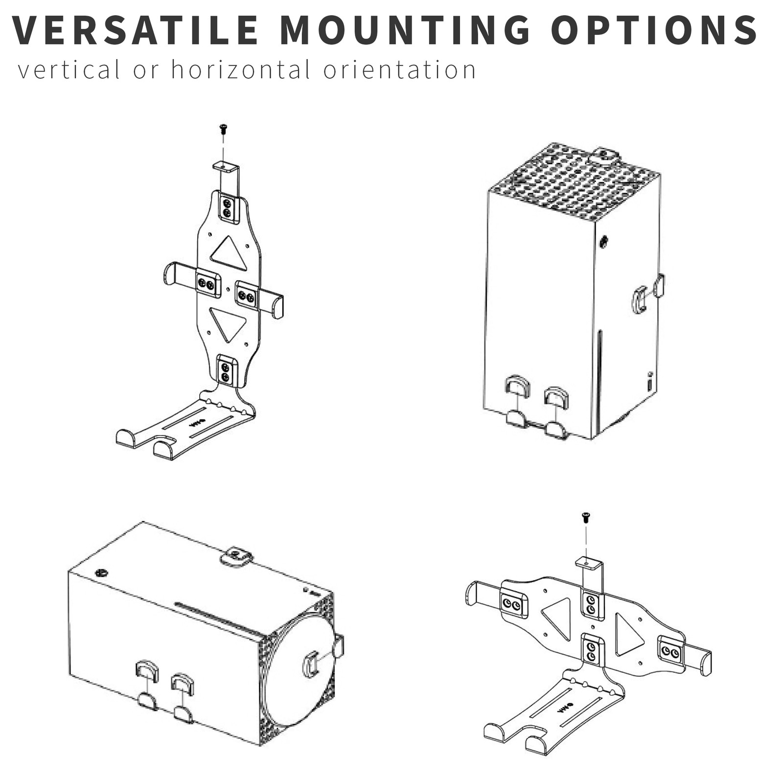 VIVO Wall Mount Designed for Xbox Series X, Horizontal & Vertical Orientation