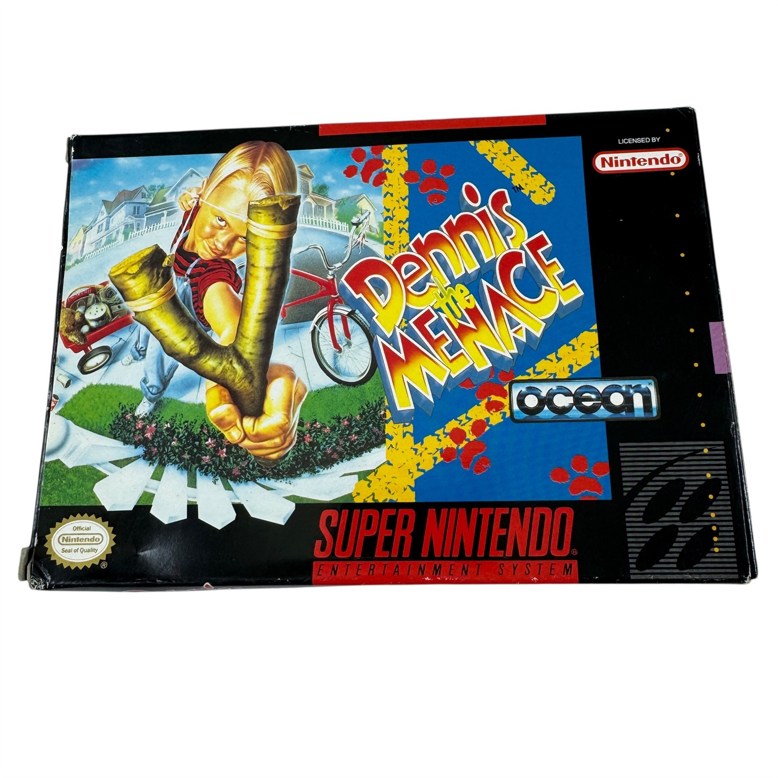 Dennis the Menace Super NED Nintendo Game Ocean in the Box Vintage 1992
