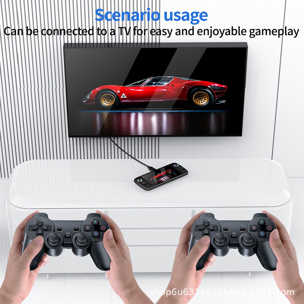 New M27 large screen handheld game console connected to TV for home use–