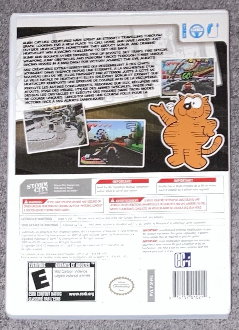 Heathcliff The Fast and the Furriest Nintendo Wii Storm City Games