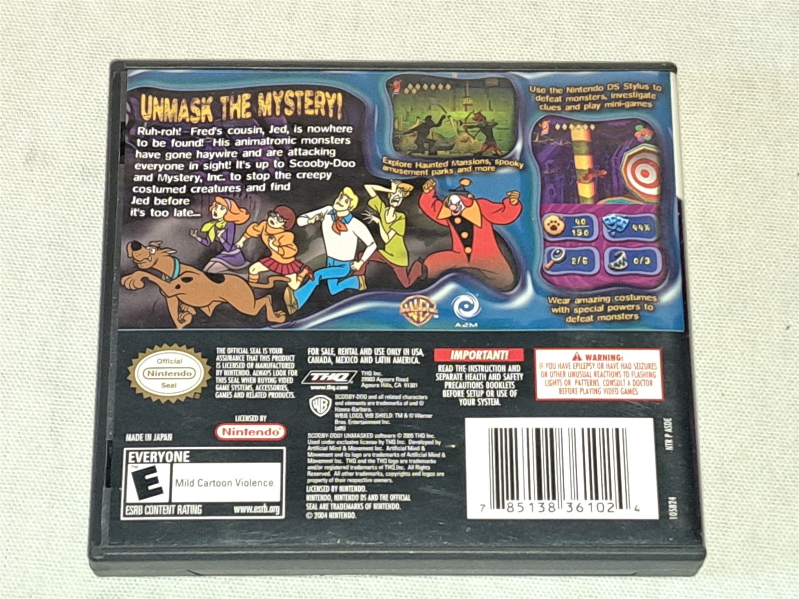 Nintendo DS – Scooby-Doo Unmasked [Case ONLY]