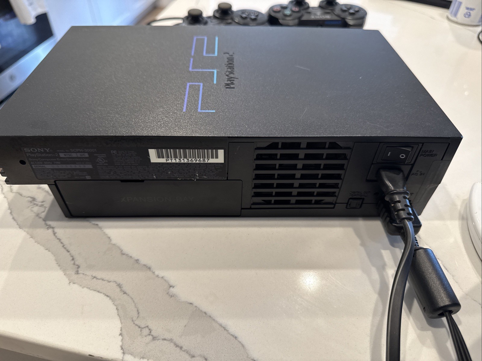 Sony PlayStation 2 Console SCPH-30001 Gaming System/slow Cd Tray Opening (Read).