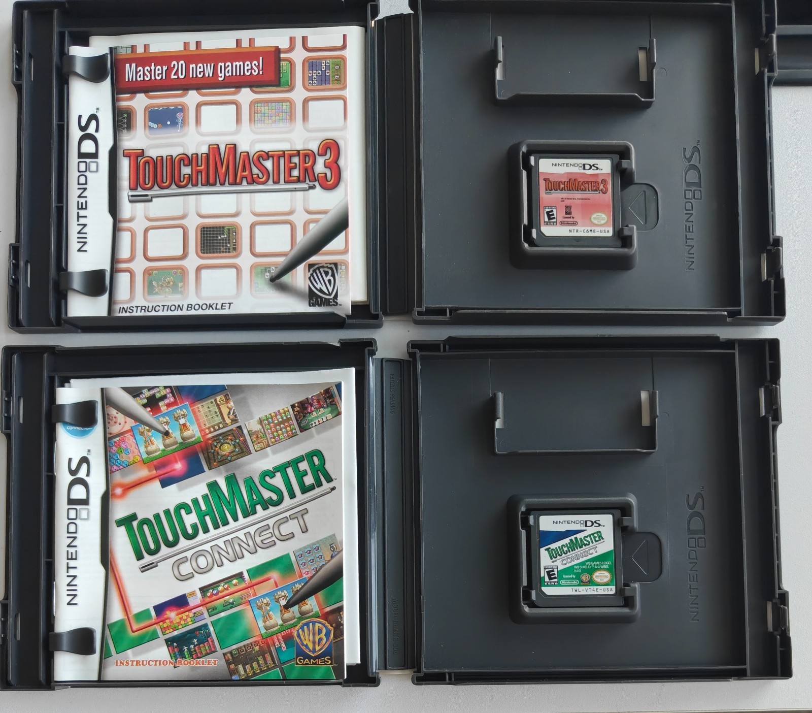 Touchmaster Lot 1, 2, 3 & Connect Nintendo Puzzle Game Collections CIB