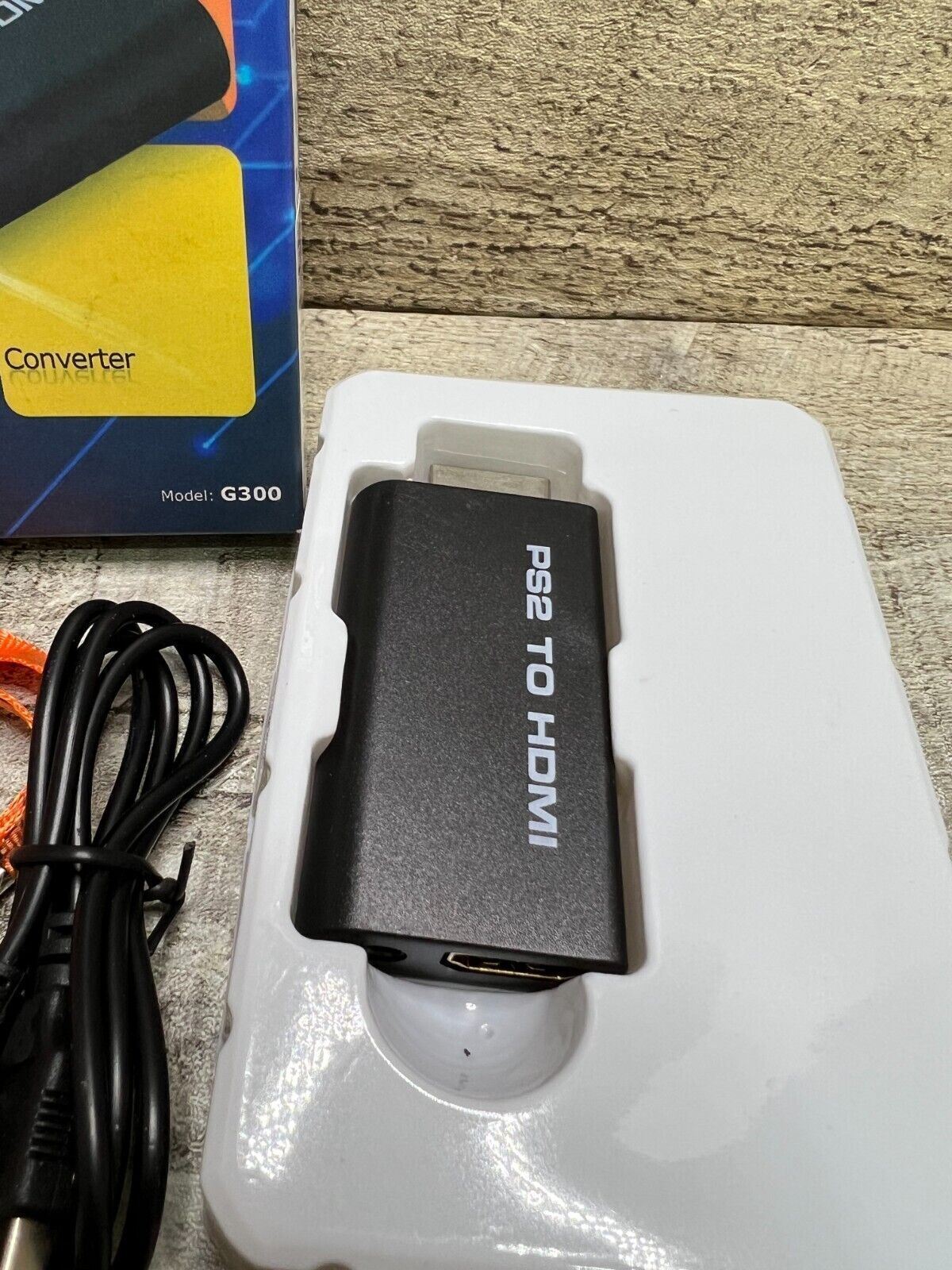 PS2 to HDMI Video Converter Adapter with 3.5mm Audio Output for HDTV Monitor US