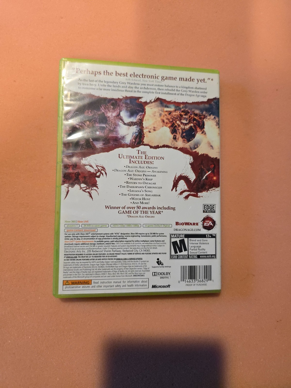 Dragon Age: Origins — Ultimate Edition (Xbox 360, 2010) – Complete In Box CIB