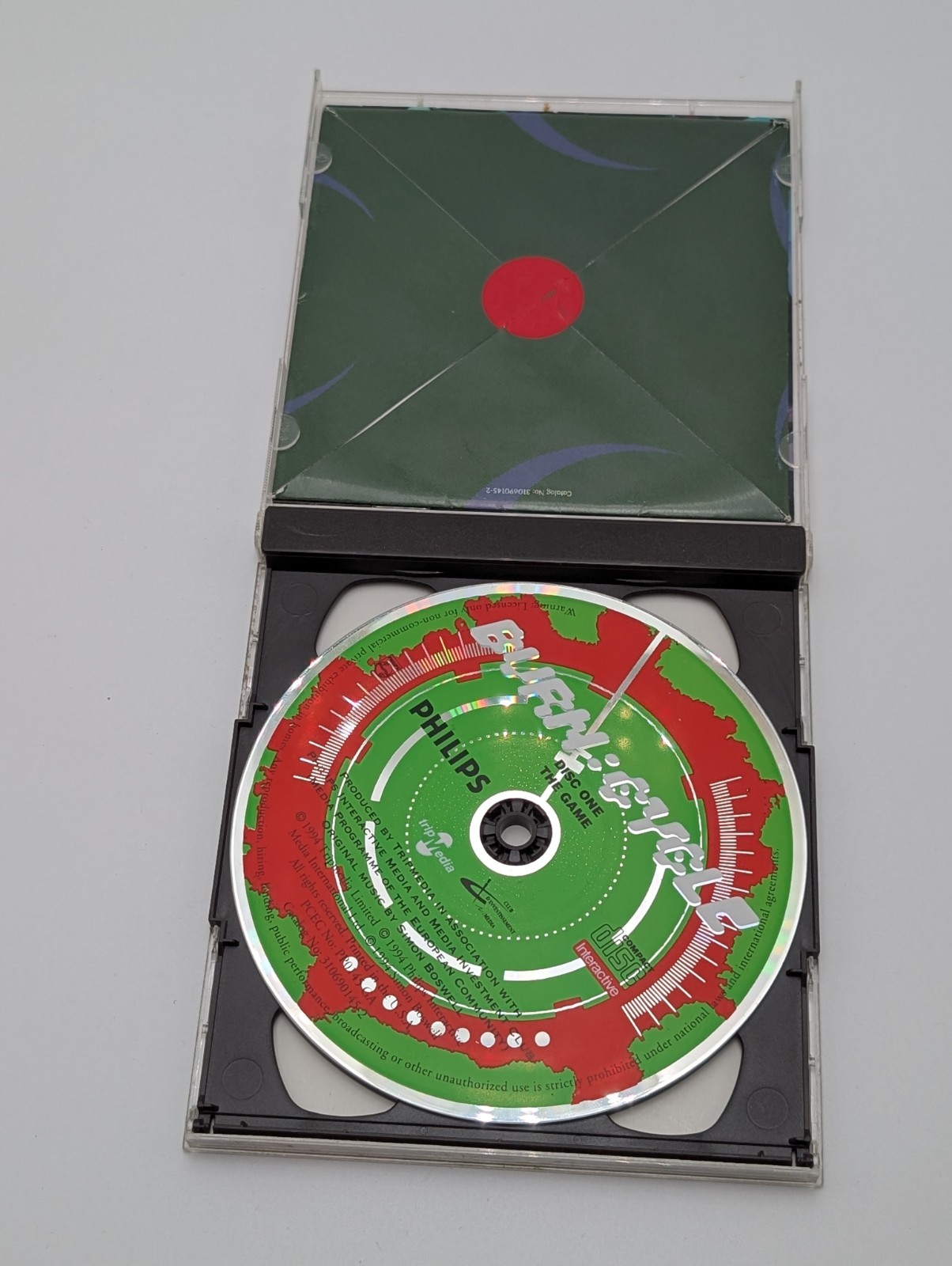 Burn:Cycle Philips CD-i PAL 1994 Philips Interactive Media Complete w/ MusicDisc