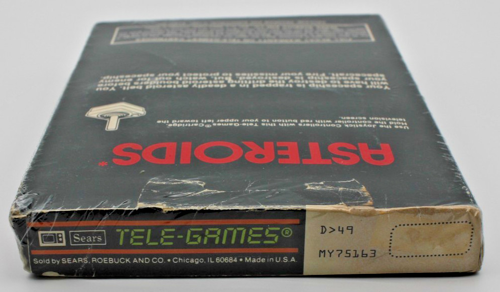 “Asteroids” 1981 Sears Tele-Games – Atari 2600 – RESEALED