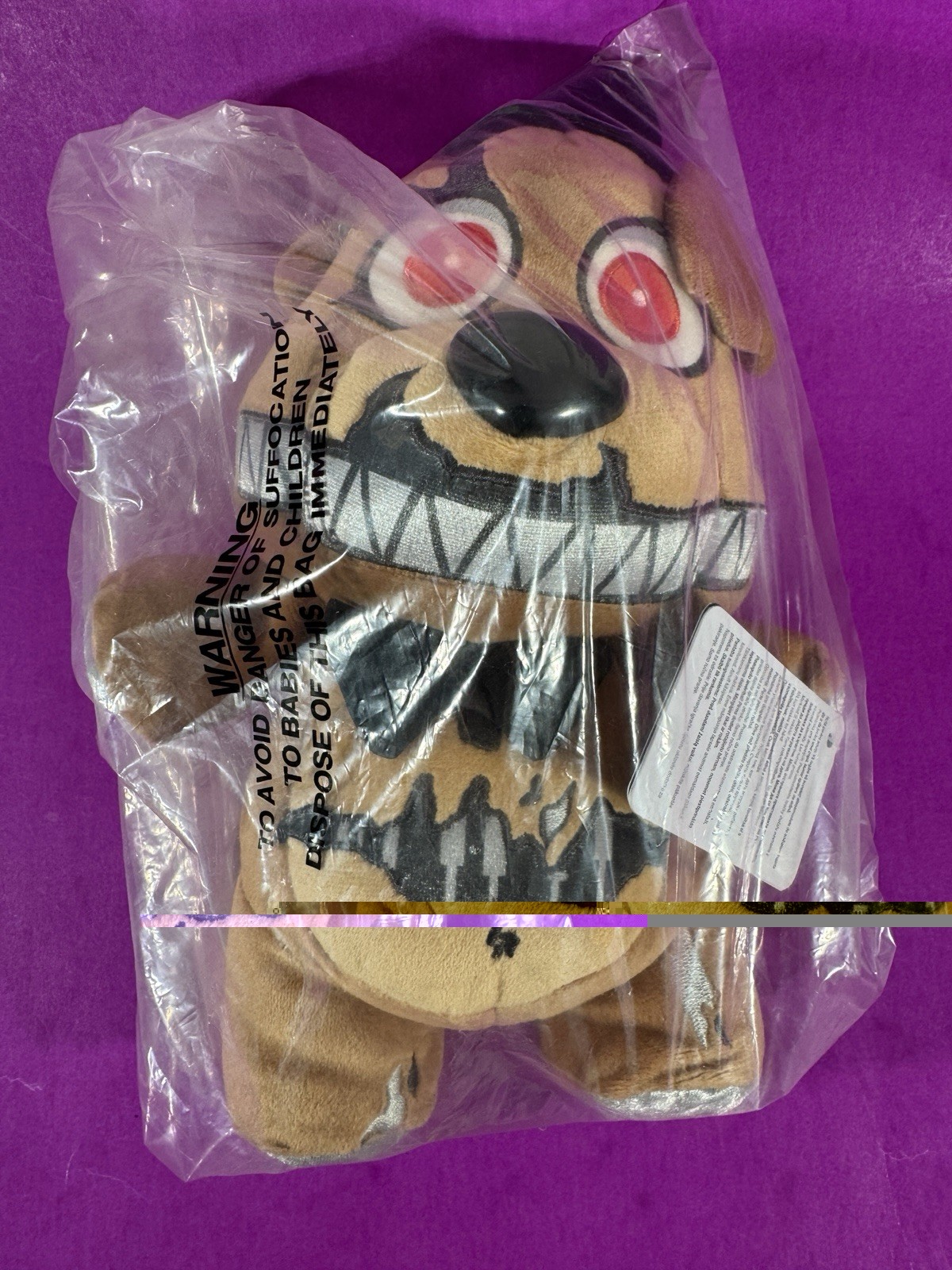 Funko Five Nights At Freddy’s Nightmare FREDDY Plush Hot Topic Exclusive 10”