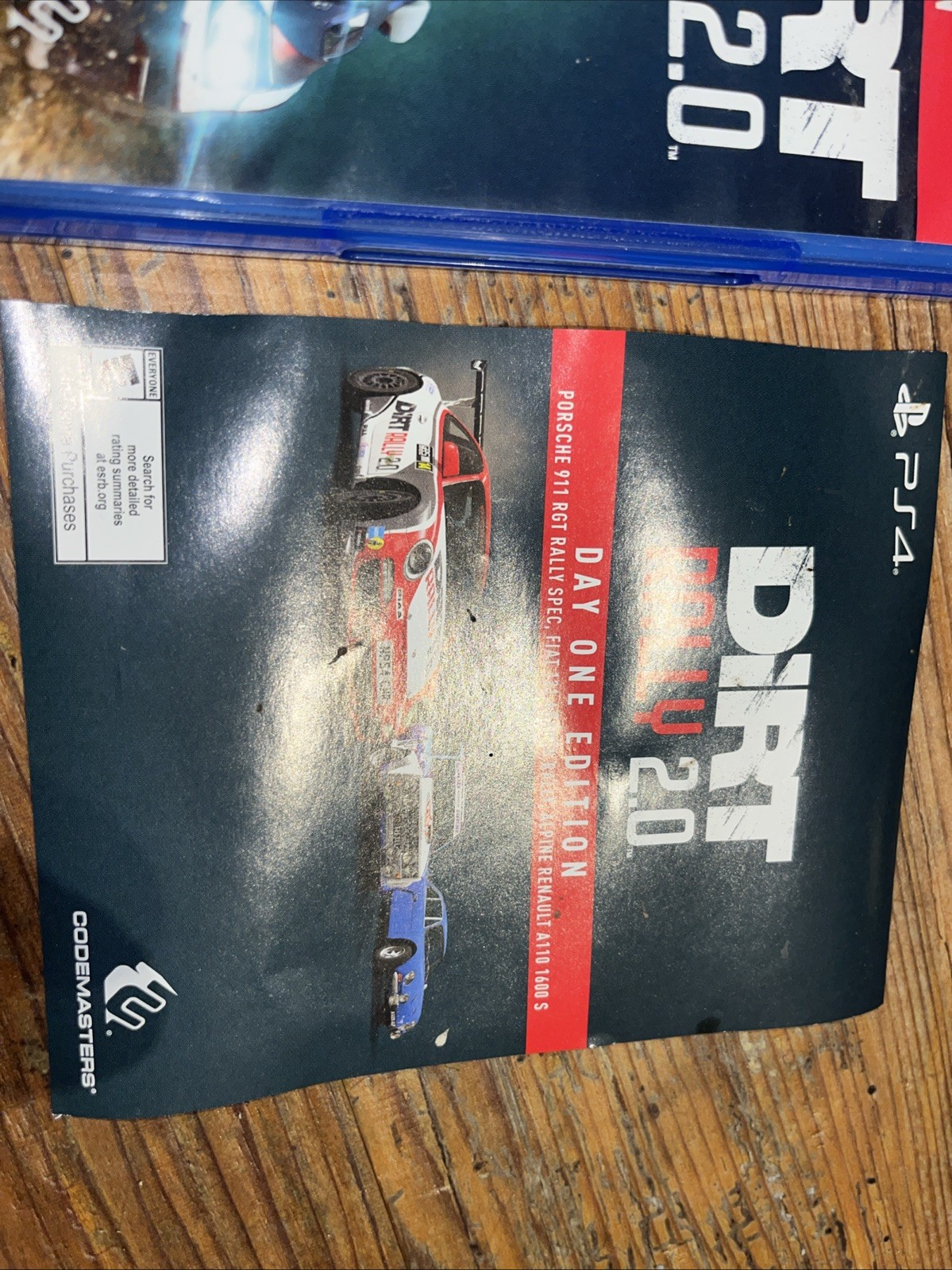 Dirt Rally 2.0 Day One Edition PS4 – CASE & PAPERWORK ONLY – NO GAME