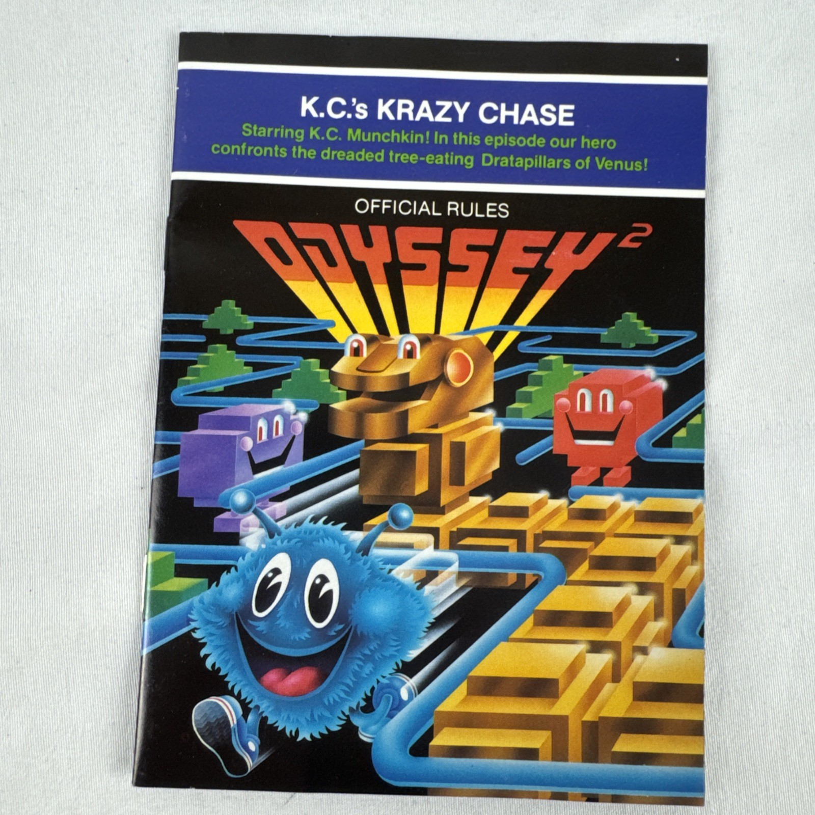 Magnavox Odyssey 2 KC’s Krazy Chase Complete CIB 1982 Video Game Cartridge