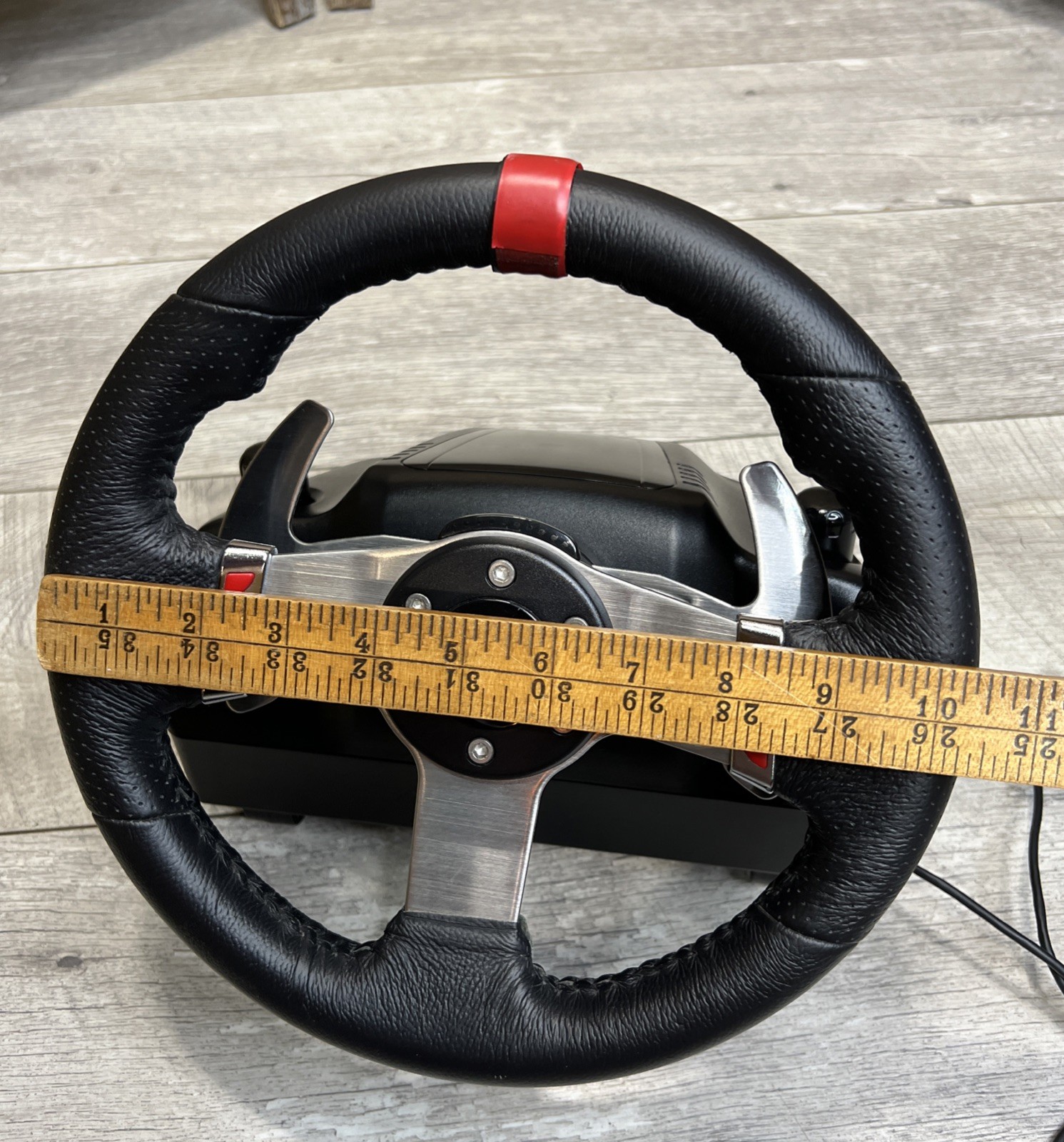 Logitech G27 Steering Wheel Only PS3 PC Racing Sim Base Usb – Works GREAT!