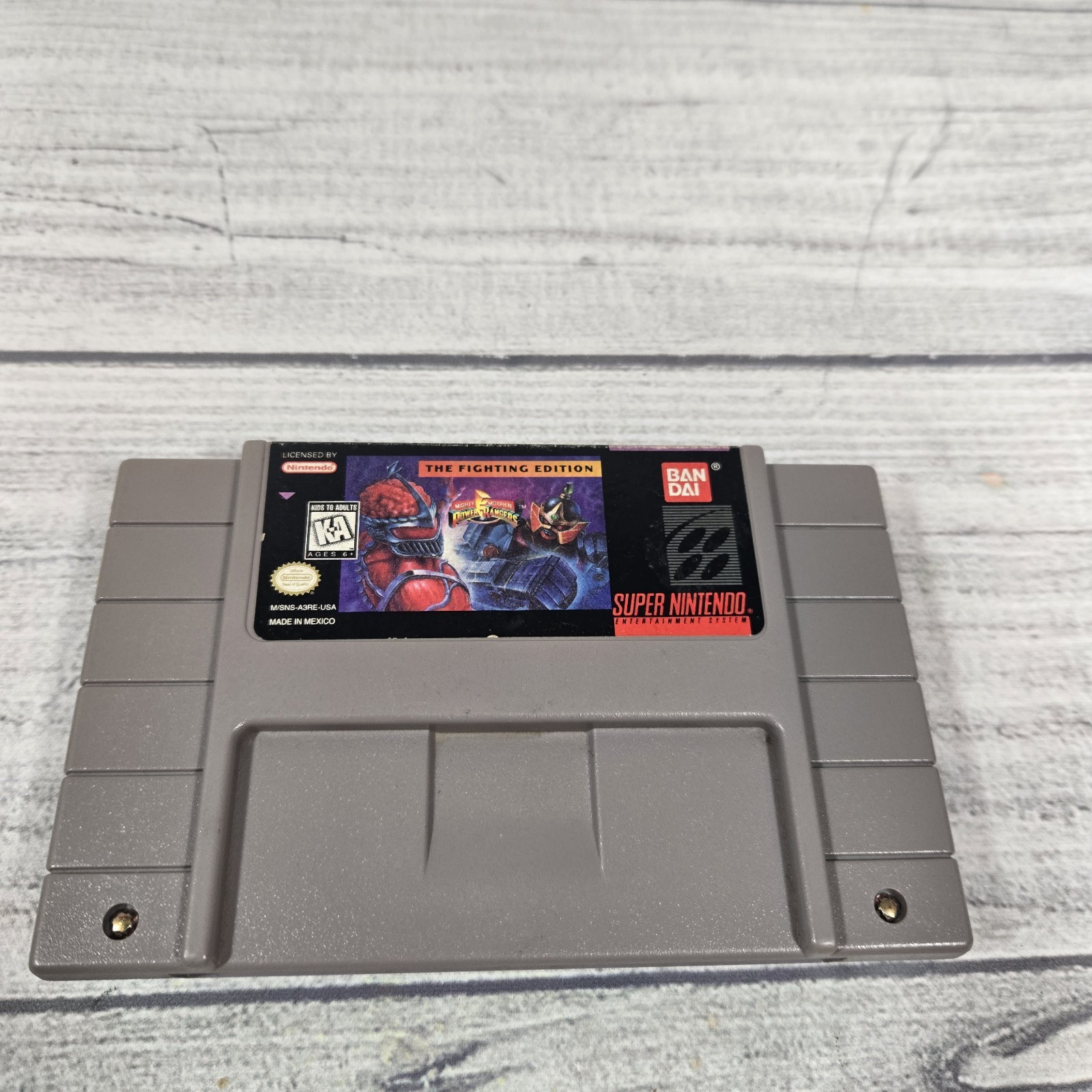 Power Rangers The Fighting Edition (SNES) Authentic-Tested
