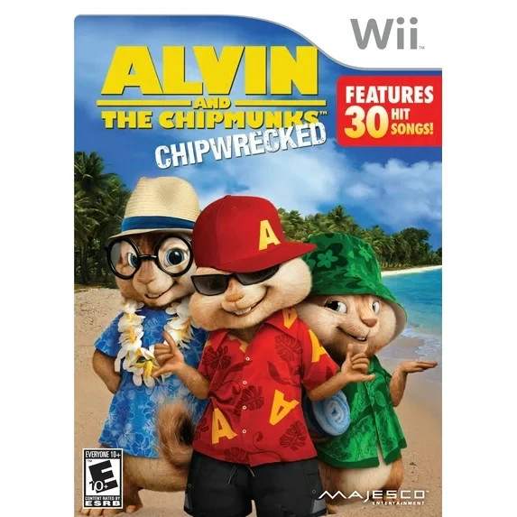 Alvin And The Chipmunks Chipwrecked Wii Great Condition Fast Shipping