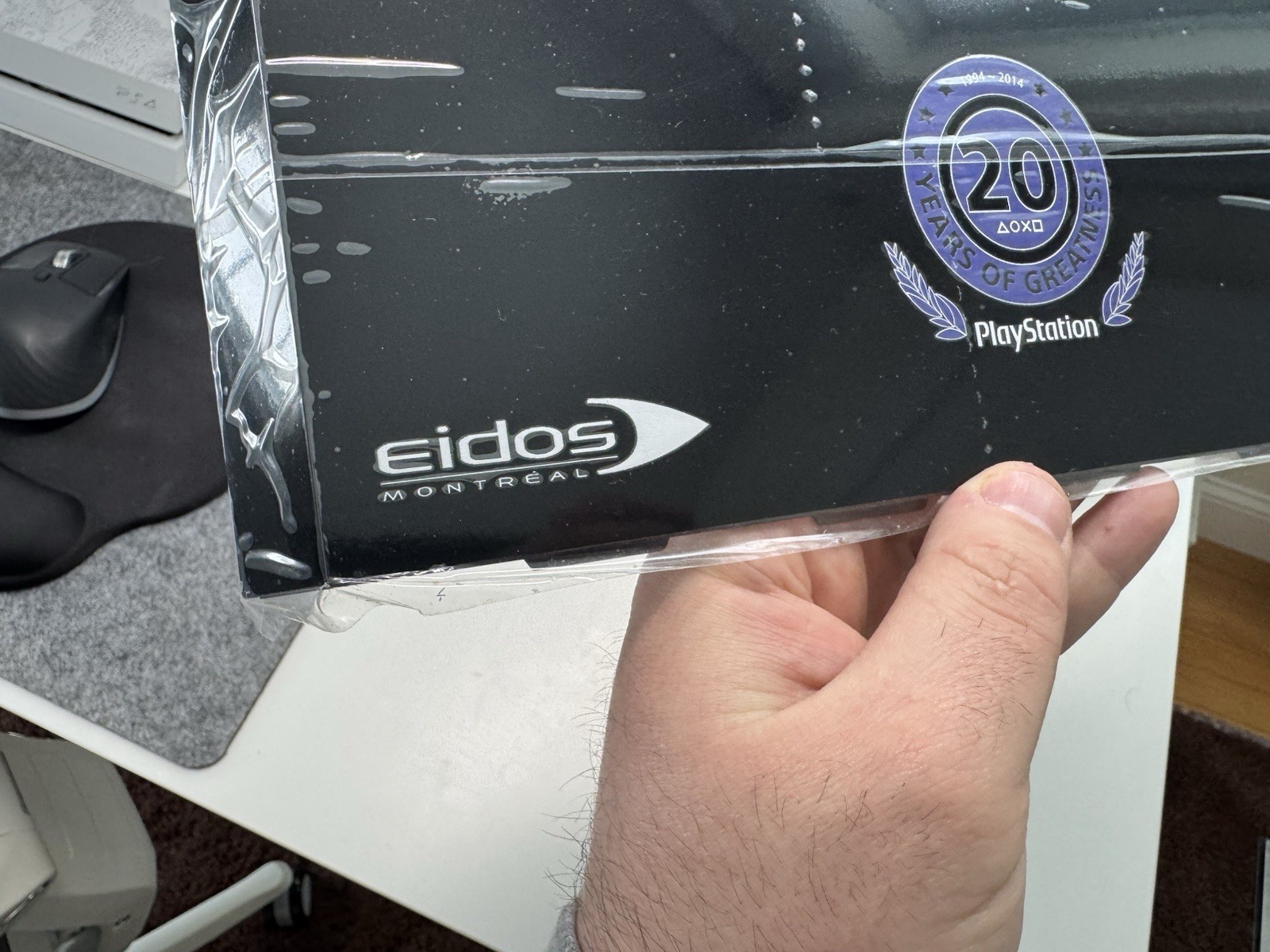 PlayStation 4 Face Plate Cover Eidos 20th Anniversary Cover Rare Developer Only